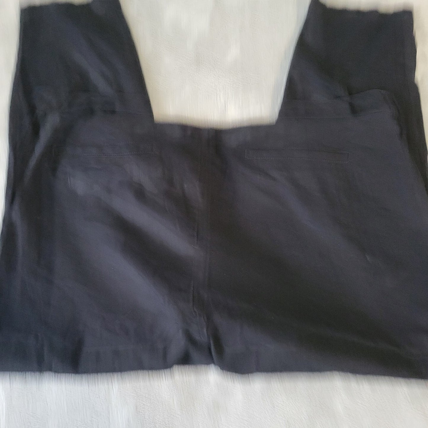 Old Navy Women Pants 22 Plus Skinny Cropped Black Zip Fly Comfy Adjustable Waist