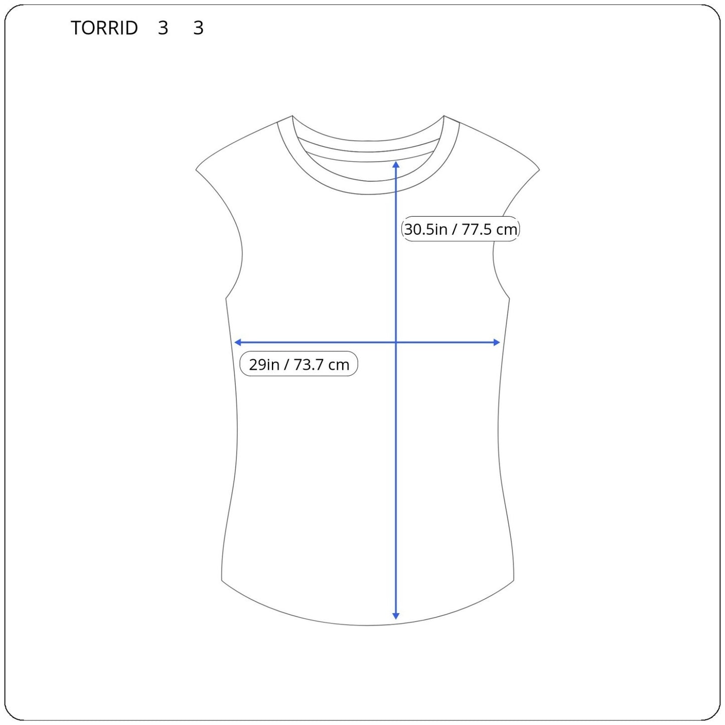 Torrid Super Soft Womens Top 3 3X Plus Tee Slub Jersey Comfy Sleeveless White