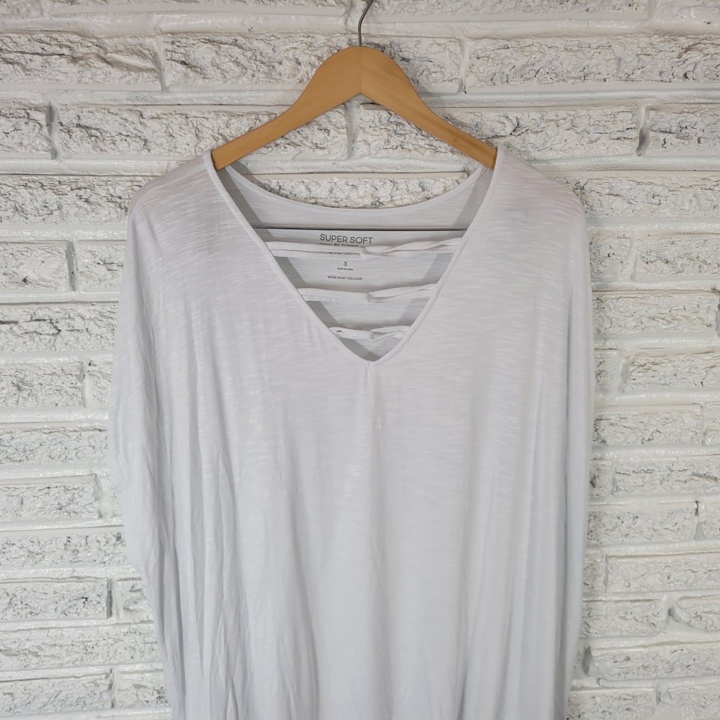 Torrid Super Soft Womens Top 3 3X Plus Tee Slub Jersey Comfy Sleeveless White