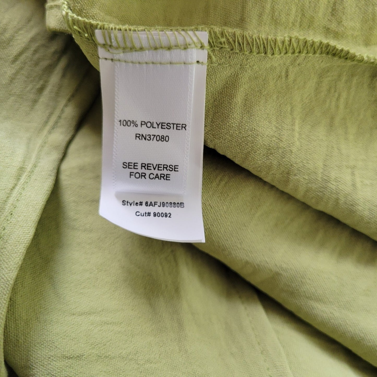 Cato Est 1946 Womens Top 18W 20W Plus Short Sleeve Green Lightweight Polyester