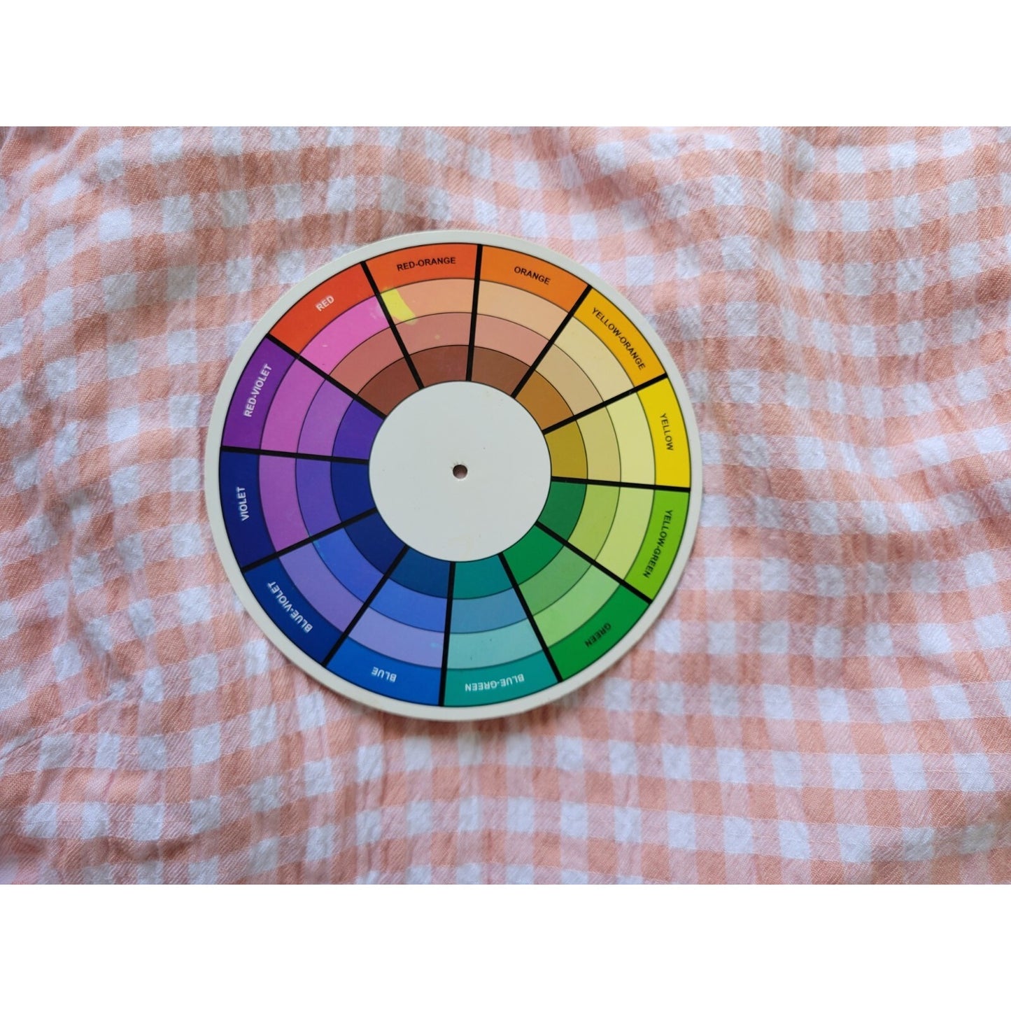 Time Tru Womens Top XXL 20 Plus Long Sleeve Peasant Pink Check Keyhole Back