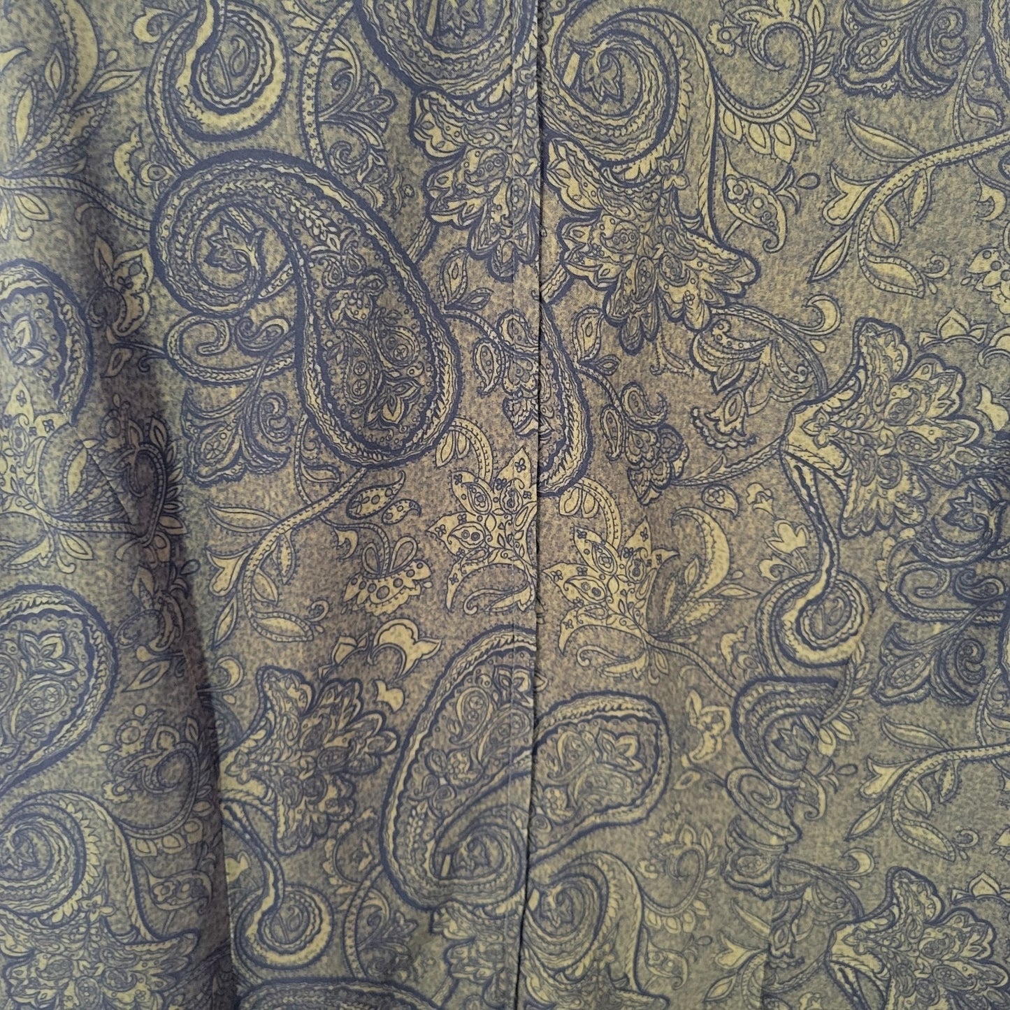 Studio I Womens Dress 22W Plus Shift Midi Sleeveless Green Paisley Zip Office