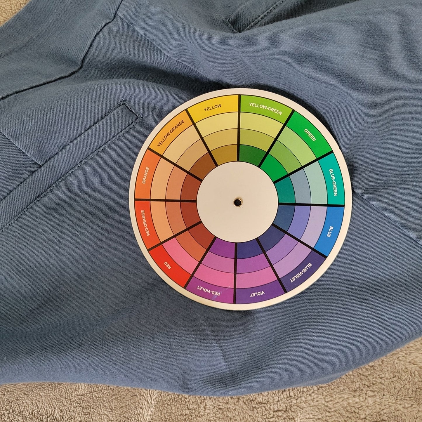 Croft Barrow Womens Pants 18 Plus Pull On Effortless Ankle Cropped Blue Pockets