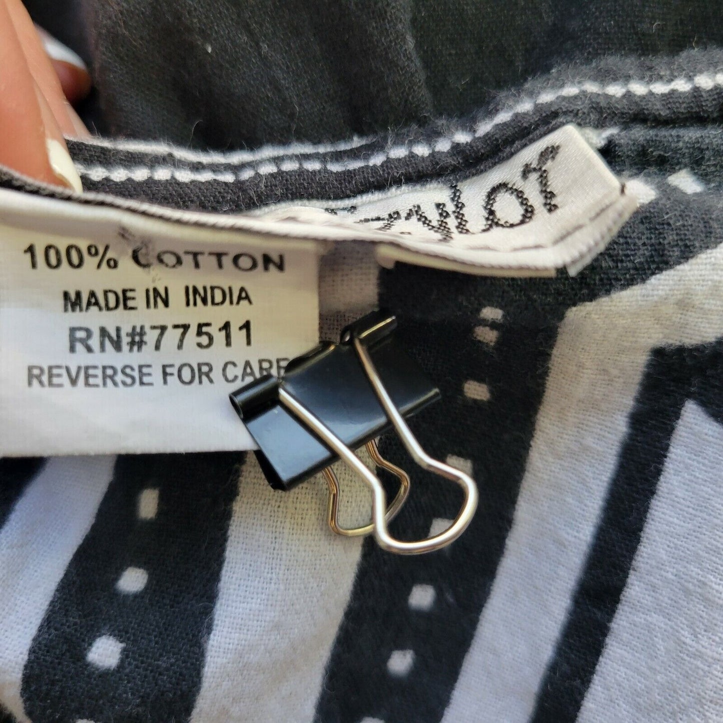 Jessica Taylor Women Top 2X Plus Batwing Sleeves Black Geometric Comfort Waist