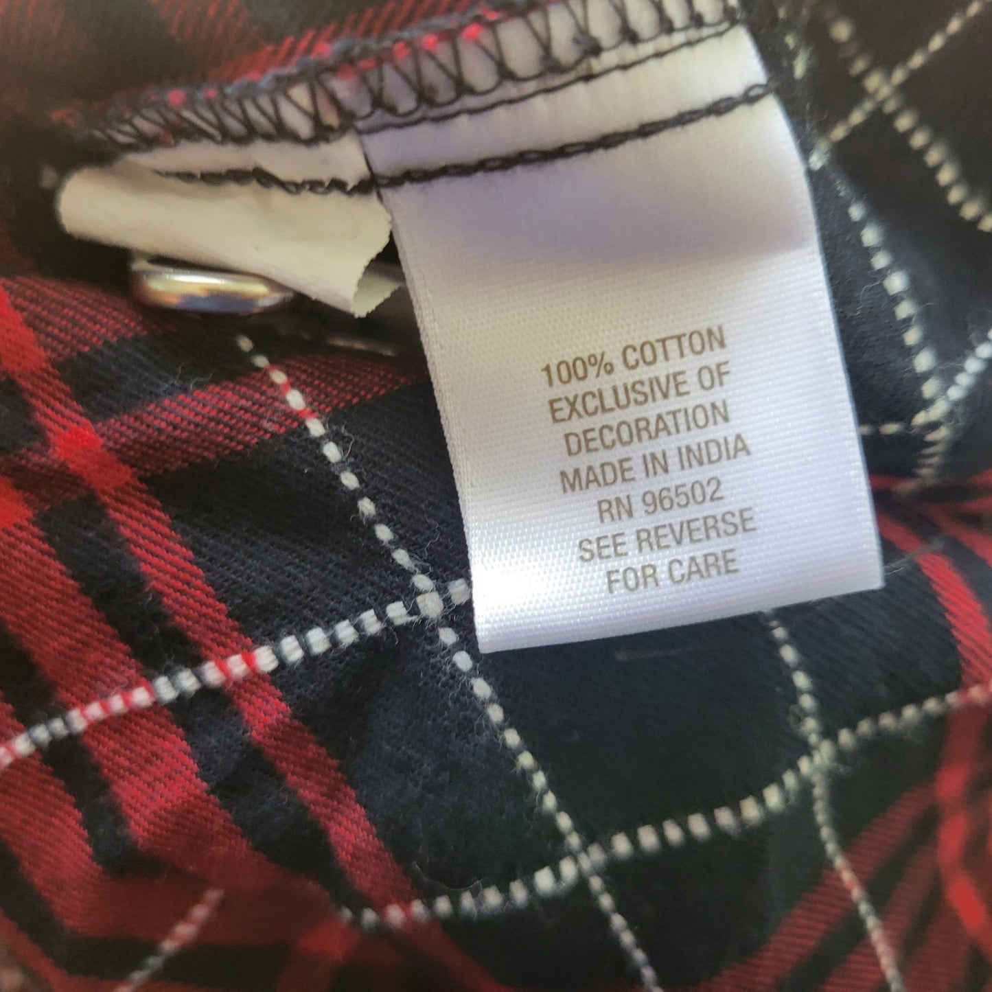 Dress Barn Womens Top 2X Plus Long Sleeve Button Up Red Black Plaid Pockets