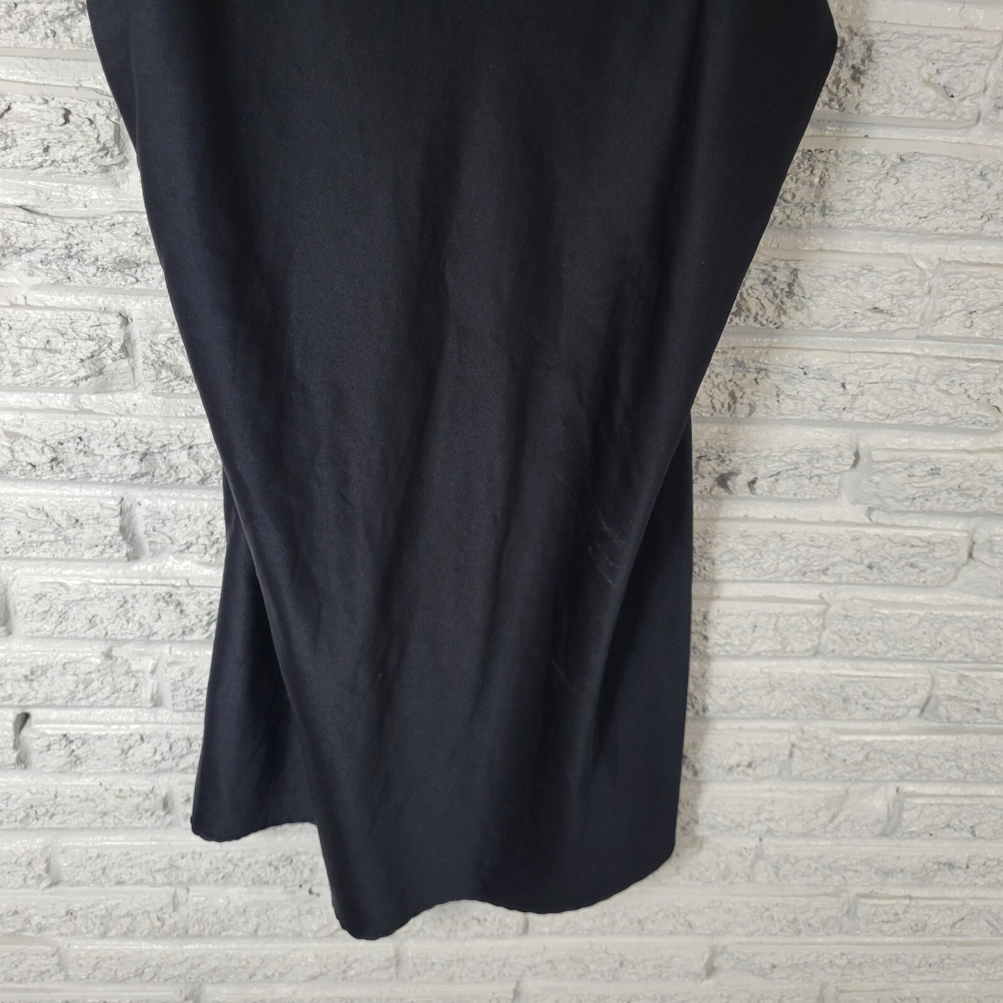 Gilligan OMalley Womens Slip XL Adjustable Spaghetti Black Lace Trim Polyester