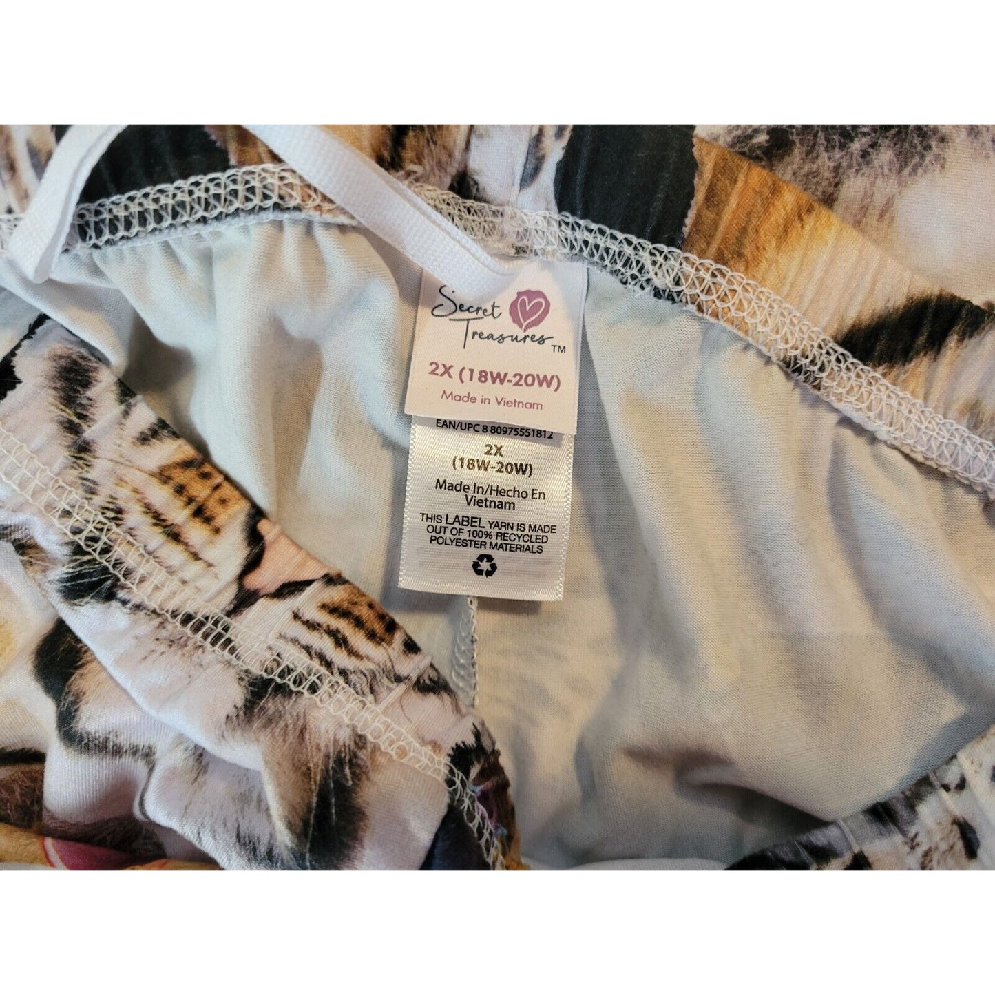 Secret Treasures Womens Pants 2X 18W 20W Pajama Lounge Comfort Waist Yellow