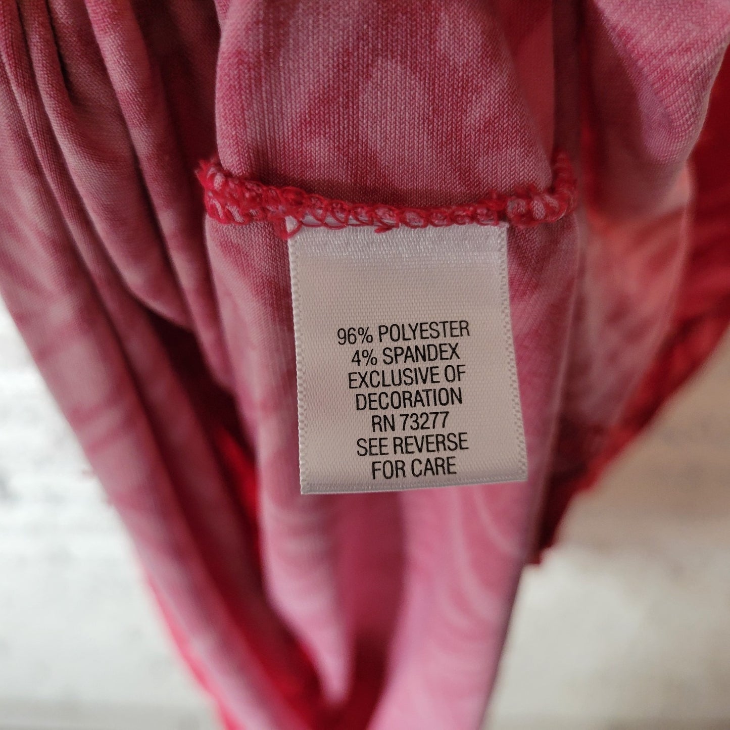 Apt 9 Womens Dress XL Sleeveless Pink Watercolor Poly Blend Keyhole Casual Comfy