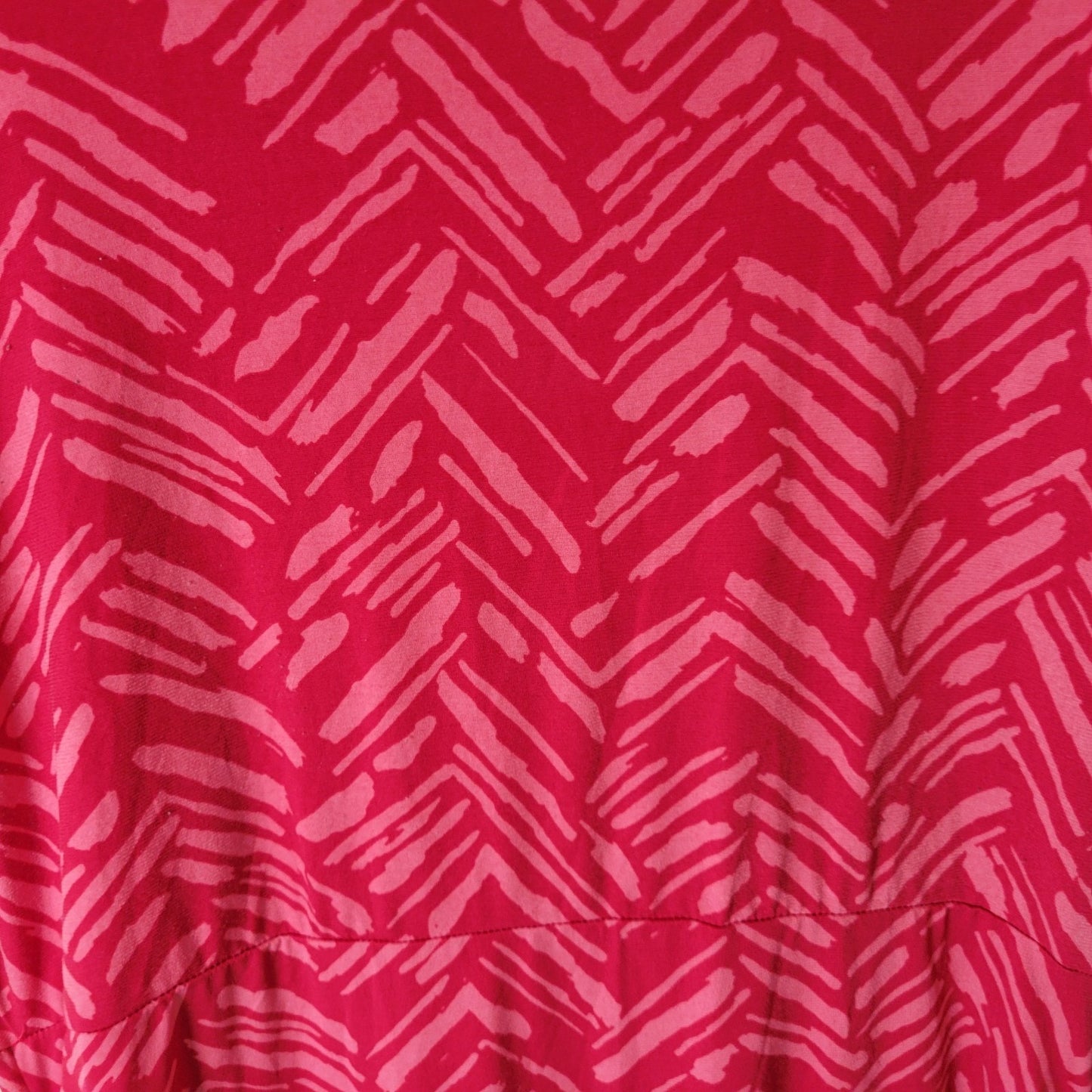 Apt 9 Womens Dress XL Sleeveless Pink Watercolor Poly Blend Keyhole Casual Comfy