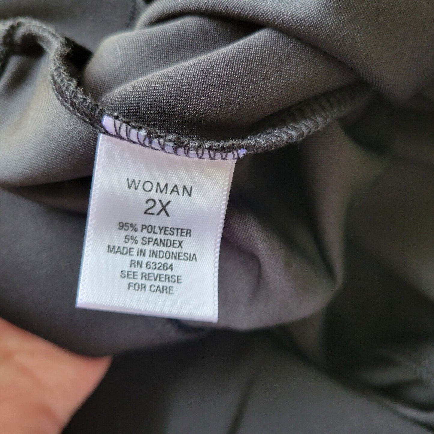 Roz Ali Womens Skirt 2X Plus Aline Knee Length Ruffle Black Poly Blend Pull On