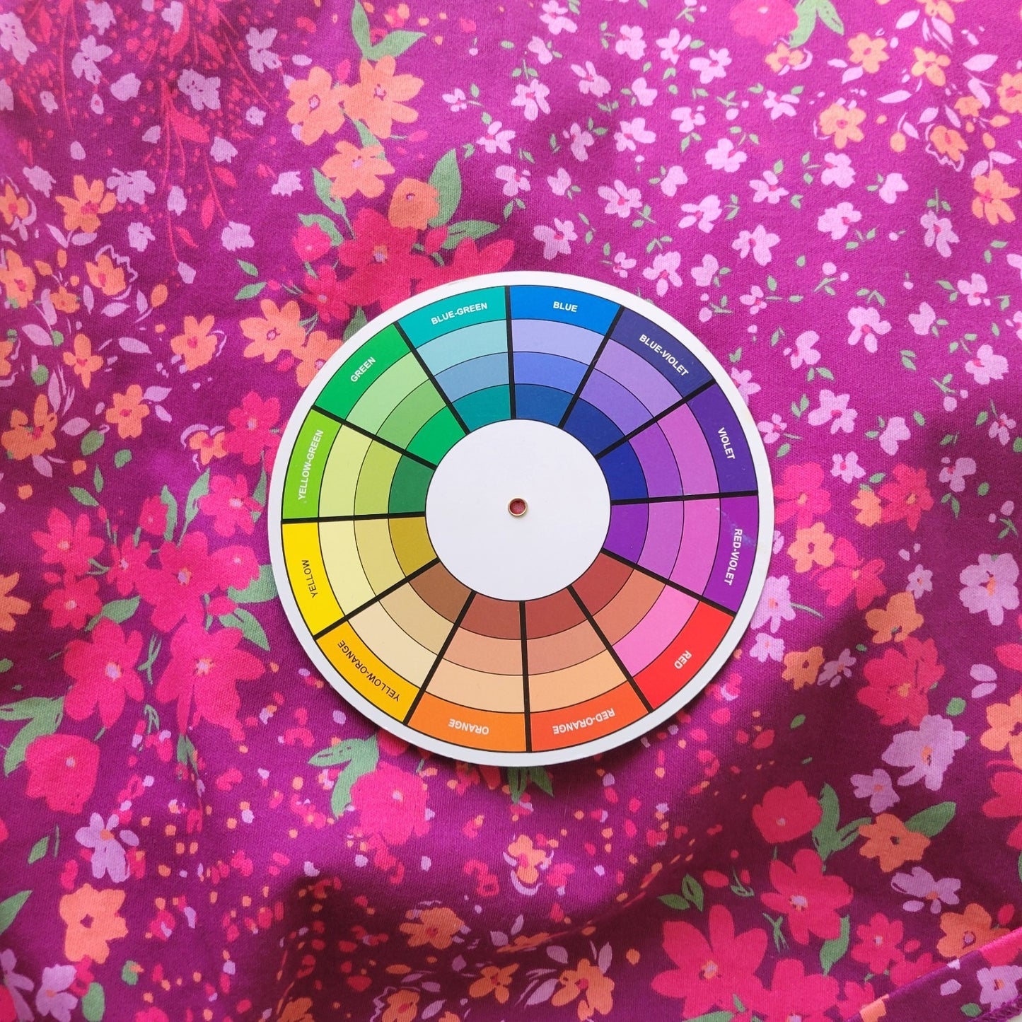 Isaac Mizrahi Live QVC Womens Top XL 3/4 Sleeve Pink Purple Floral Cotton Casual