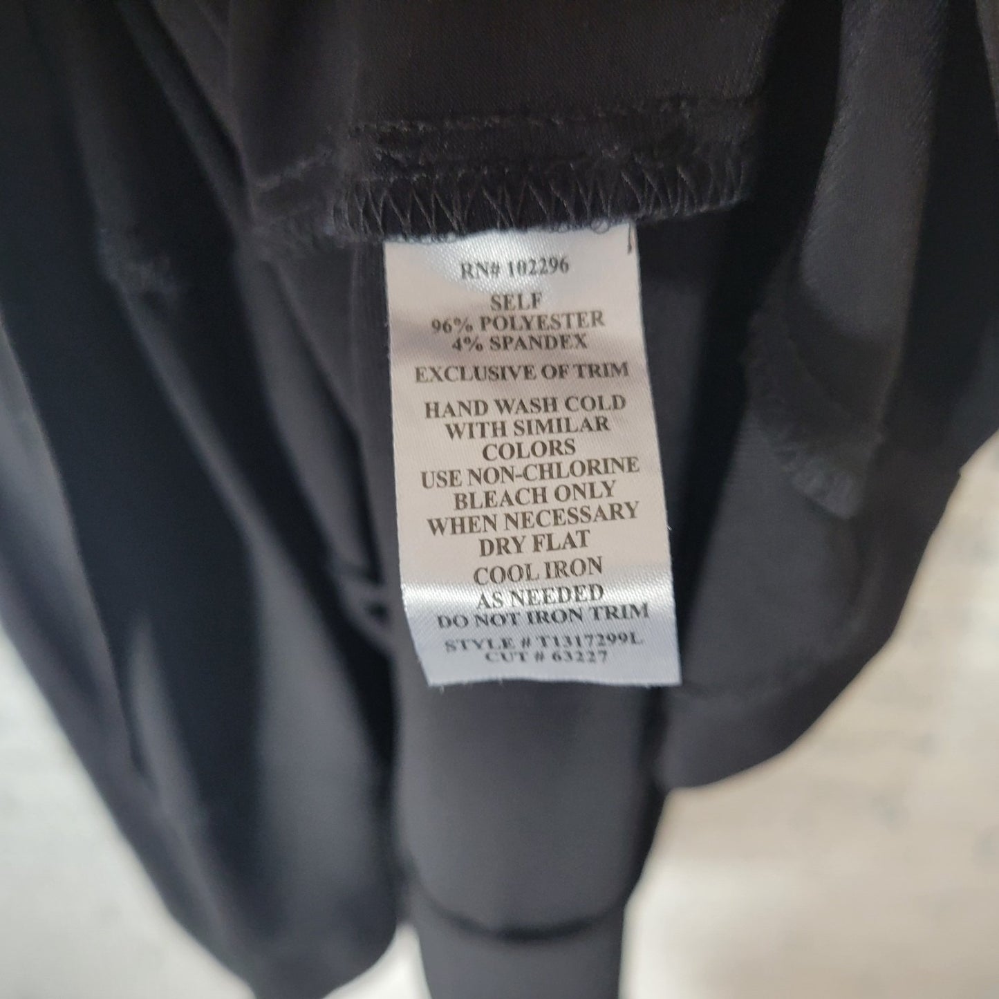 Connected Womens Dress 18W Plus Shift Sleeveless Black Poly Blend Beaded Office