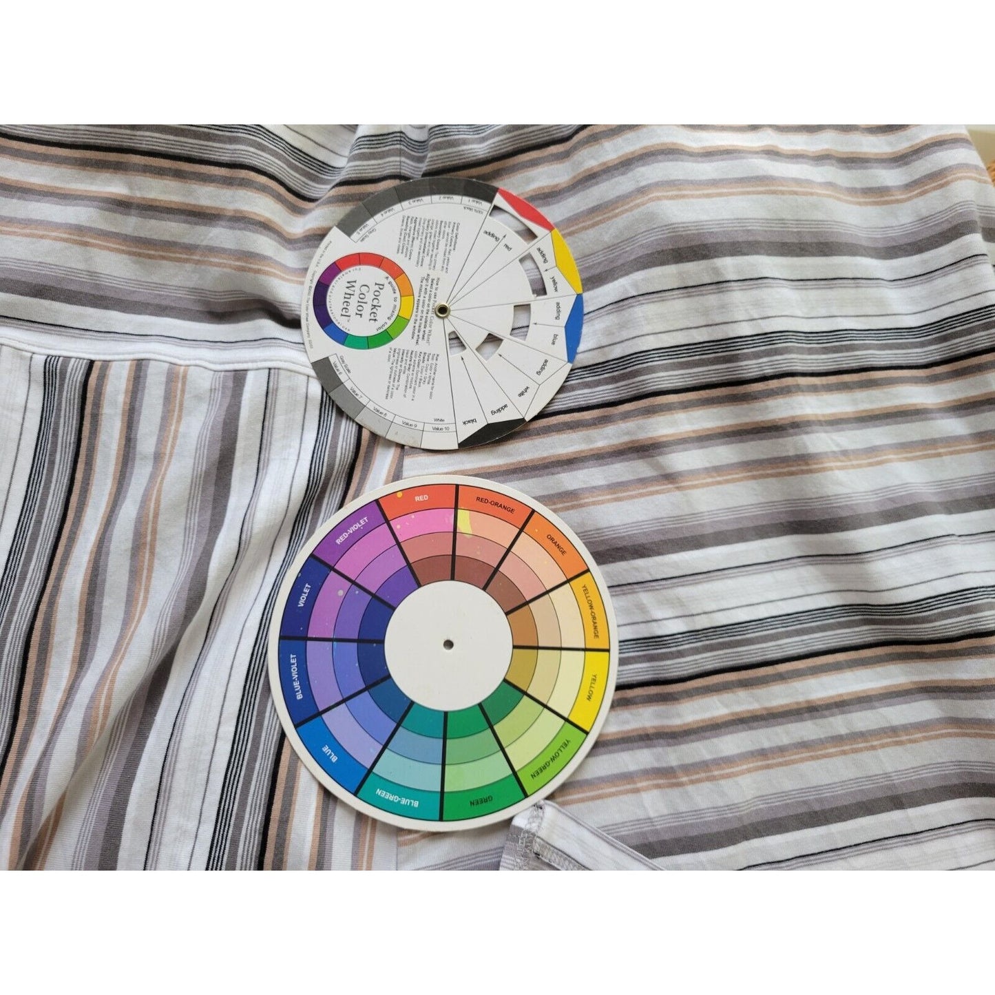 Isaac Mizrahi Live Womens Top 2X Plujs Tee Gray Stripe Cap Sleeve Cotton Blend