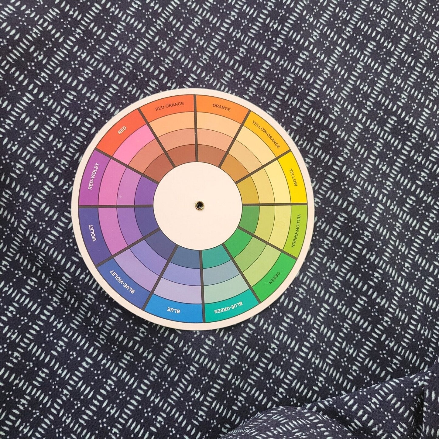 Catherines Women Top 2X Plus Tunic 3/4 Sleeve Blue Geometric Quarter Zip Pockets