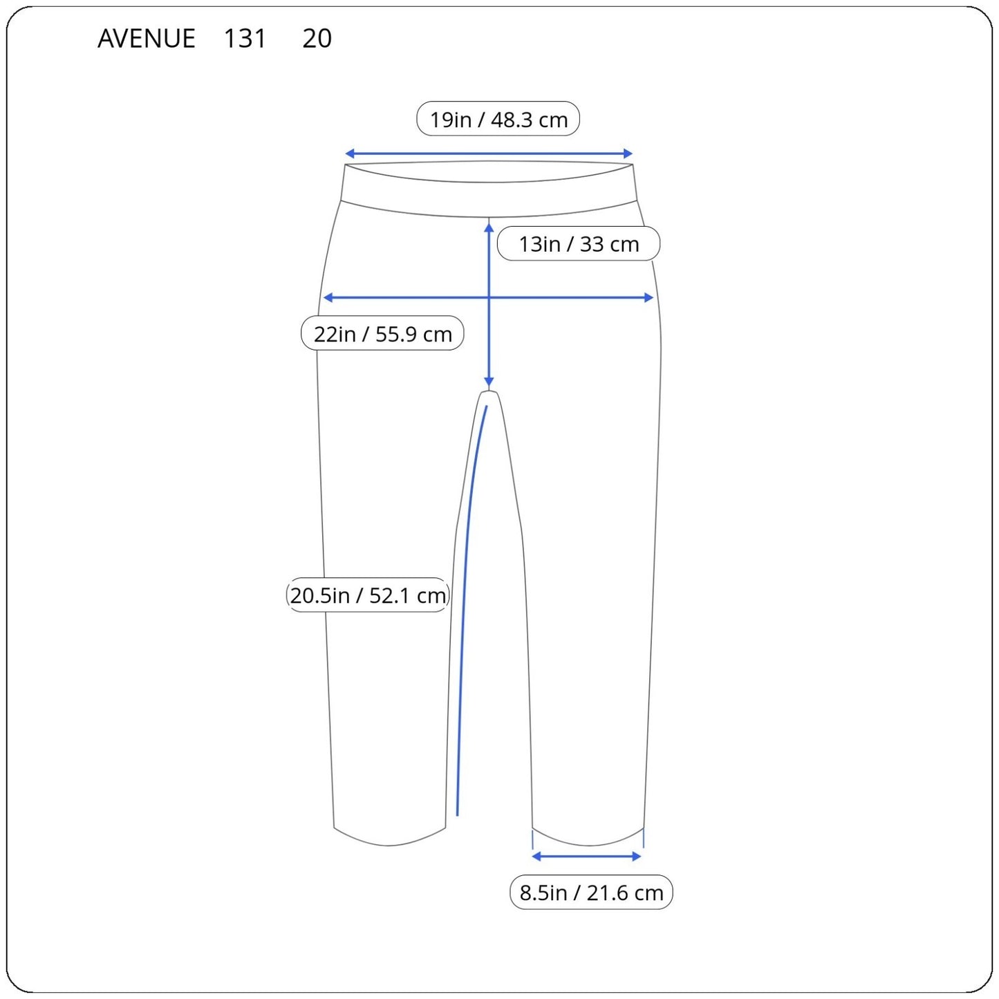 Avenue Womens Jeans 20 Plus Capri Dark Blue Denim Wash Zip Fly Comfy Stretchy