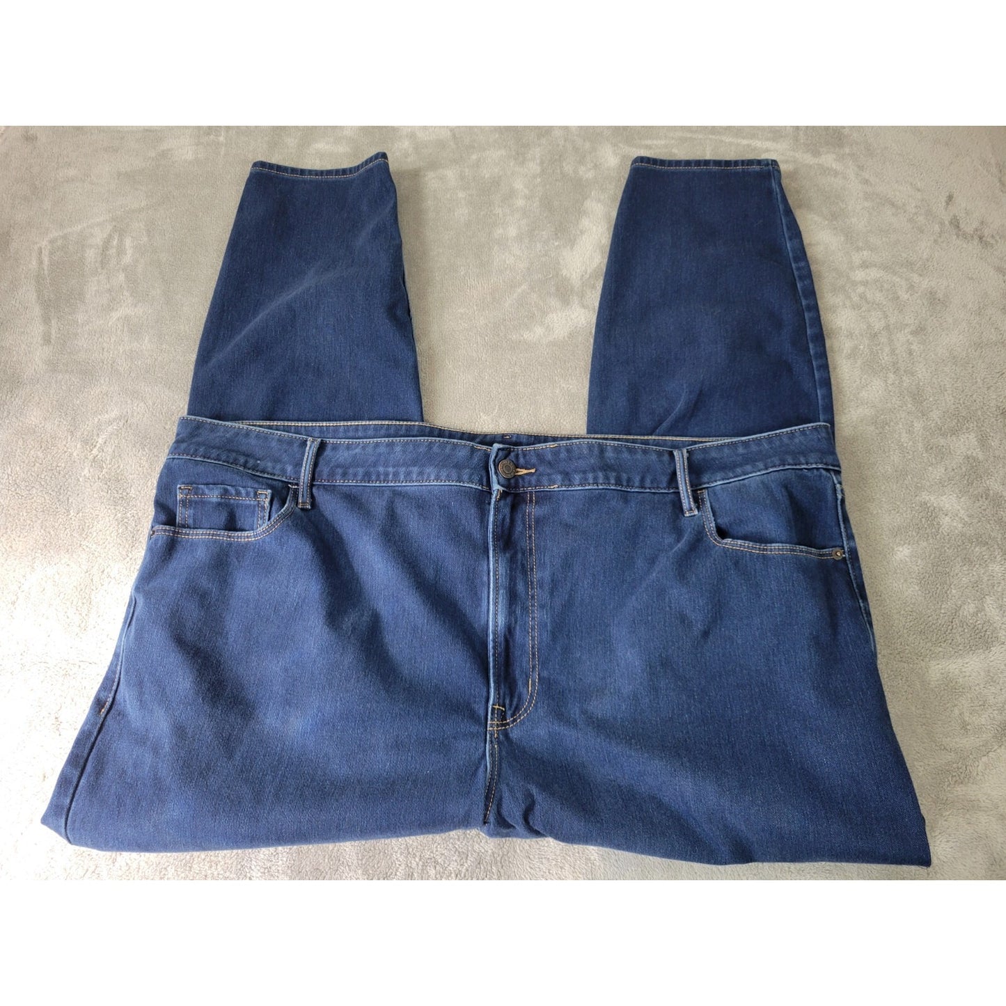 Old Navy Rockstar Womens Jeans 26 Plus Super Skinny Slim Pockets Dark Blue Zip