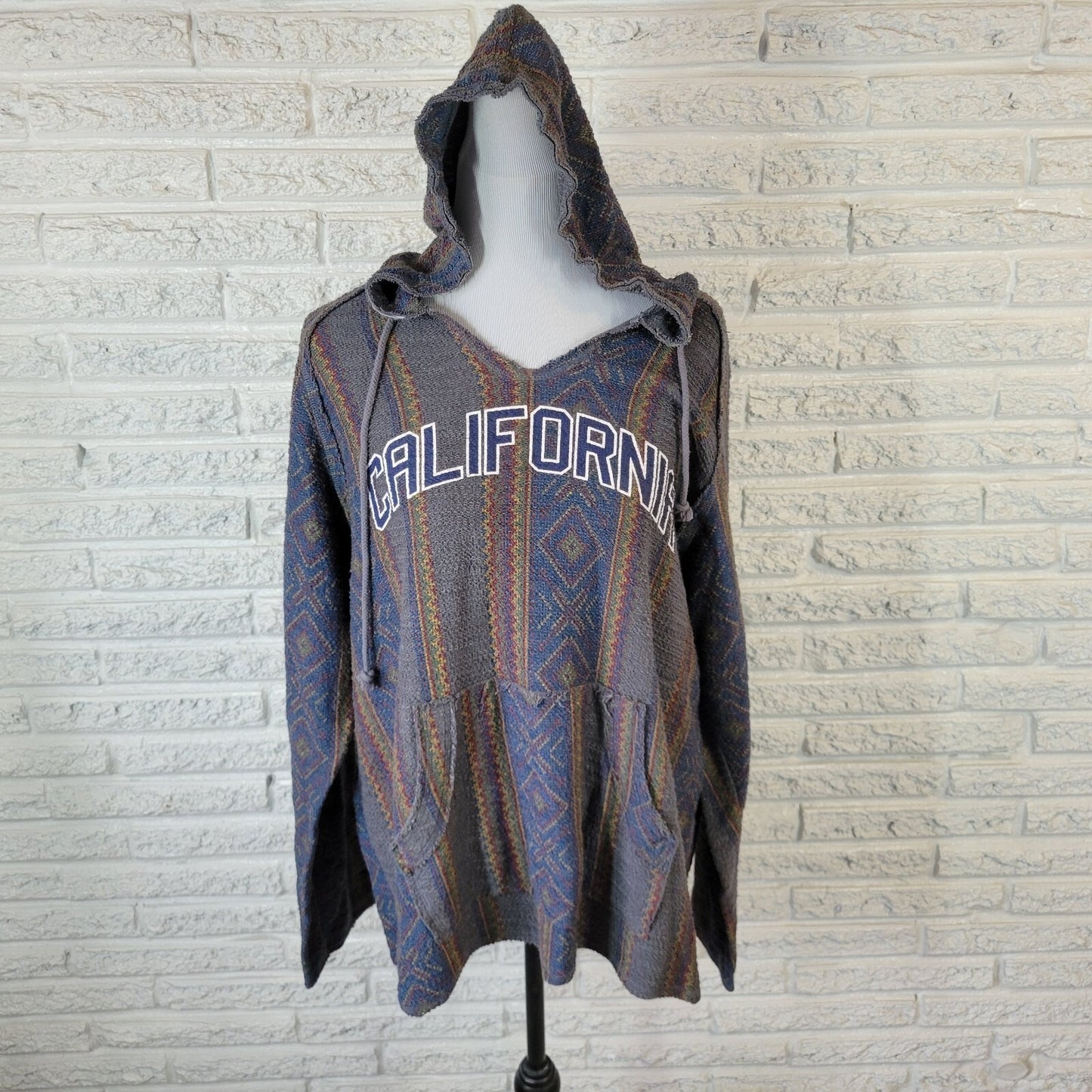 American Crown Womens Top 2XL Plus Hoodie Knit California Southwestern Comfy