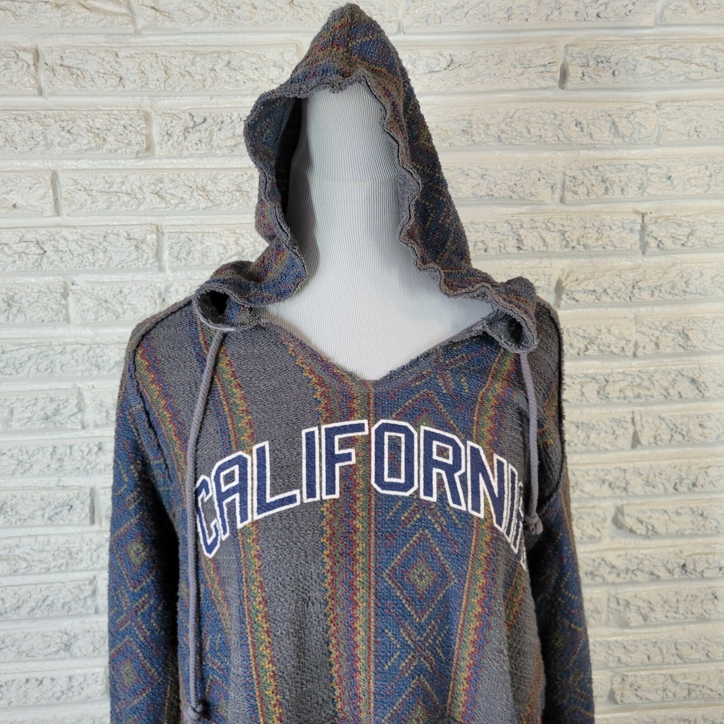 American Crown Womens Top 2XL Plus Hoodie Knit California Southwestern Comfy