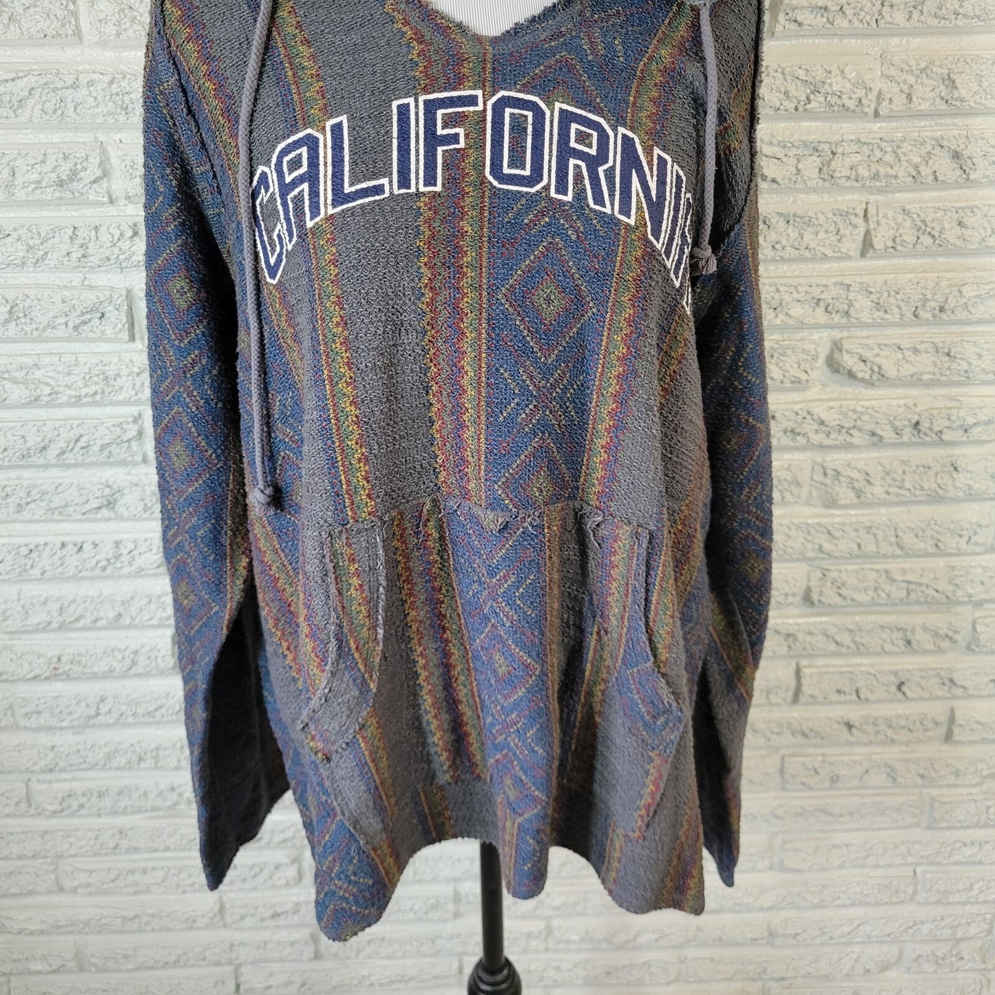 American Crown Womens Top 2XL Plus Hoodie Knit California Southwestern Comfy