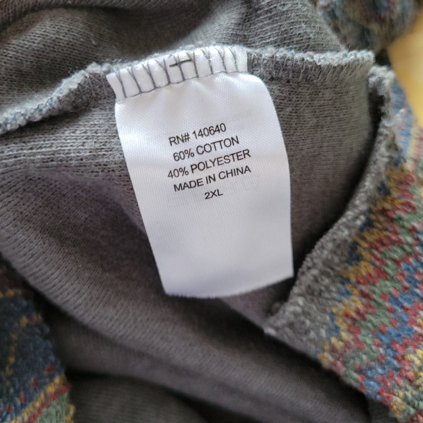 American Crown Womens Top 2XL Plus Hoodie Knit California Southwestern Comfy