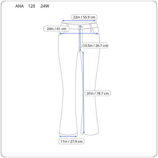 a.n.a Womens 24W Bootcut Jeans Medium Wash Elastic Waist Stretch Denim BOO13E