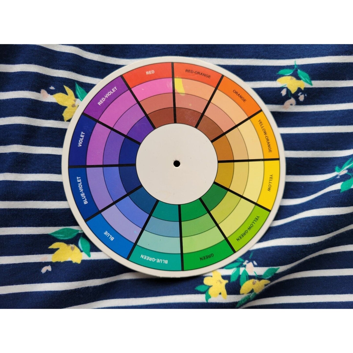 Croft Barrow Womens Top 3X Plus Tee Short Sleeve Blue Floral Stripe Cotton