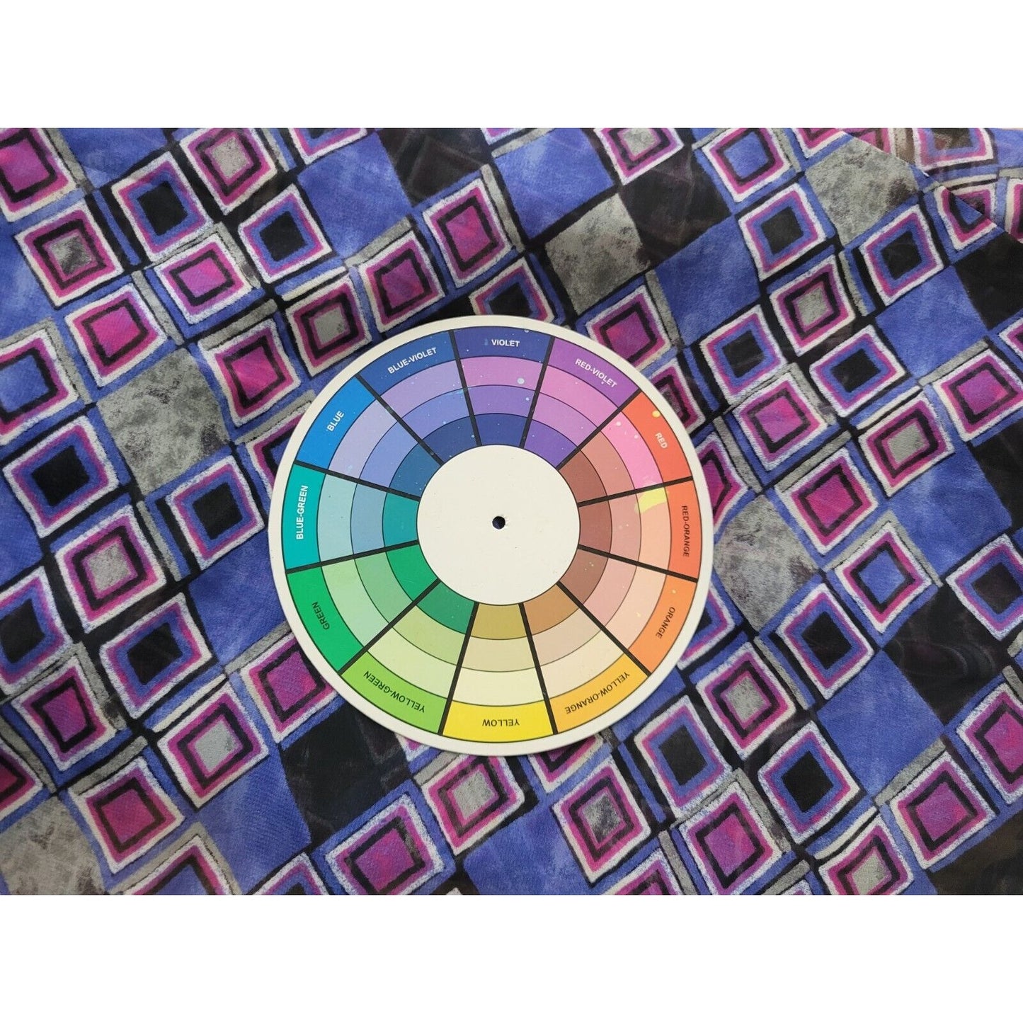 Lane Bryant Womens Top 22 24 Plus Long Sleeve Purple Geometric Sheer Office