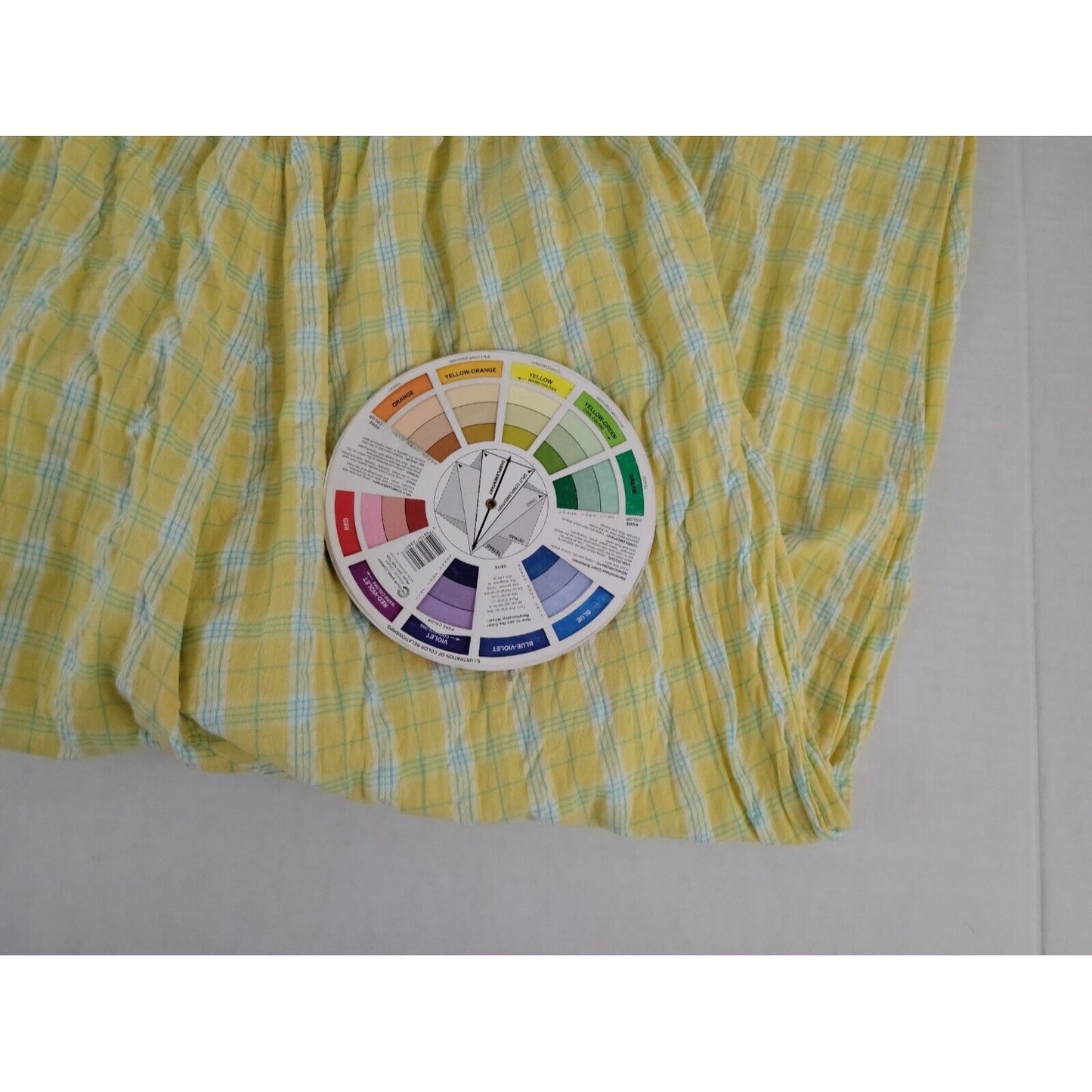 Woman Within Women Pants 16WP Plus Pajama Lounge Lightweight Yellow Plaid Casual