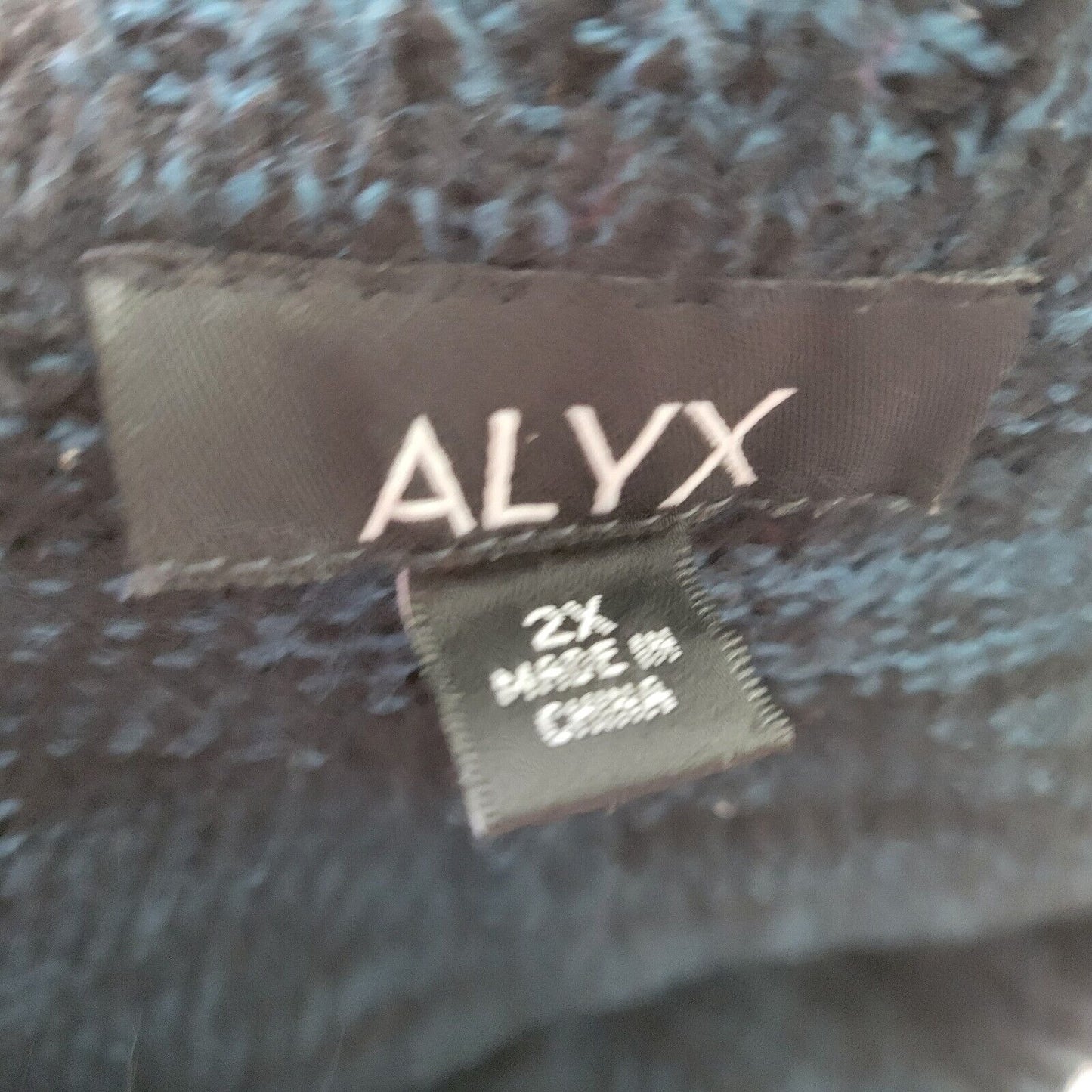 Alyx Womens Sweater 2X Plus Cowl Neck Blue Marled Speckle Acrylic Soft Office