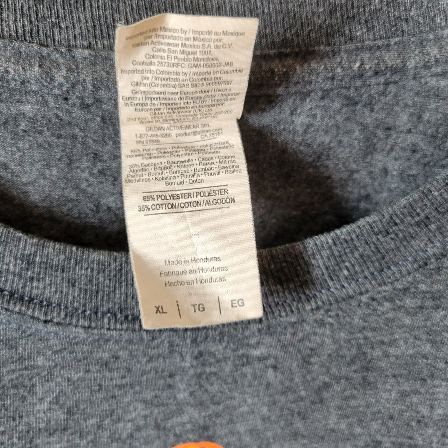 Panera Bread Unisex Shirt Extra Large Tee Uniform Short Sleeve Gray Poly Blend