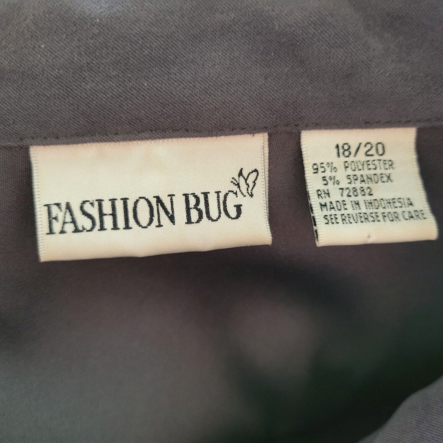 Fashion Bug Womens Top 18 20 Plus Shacket Gray Velour Pockets Poly Blend Collar