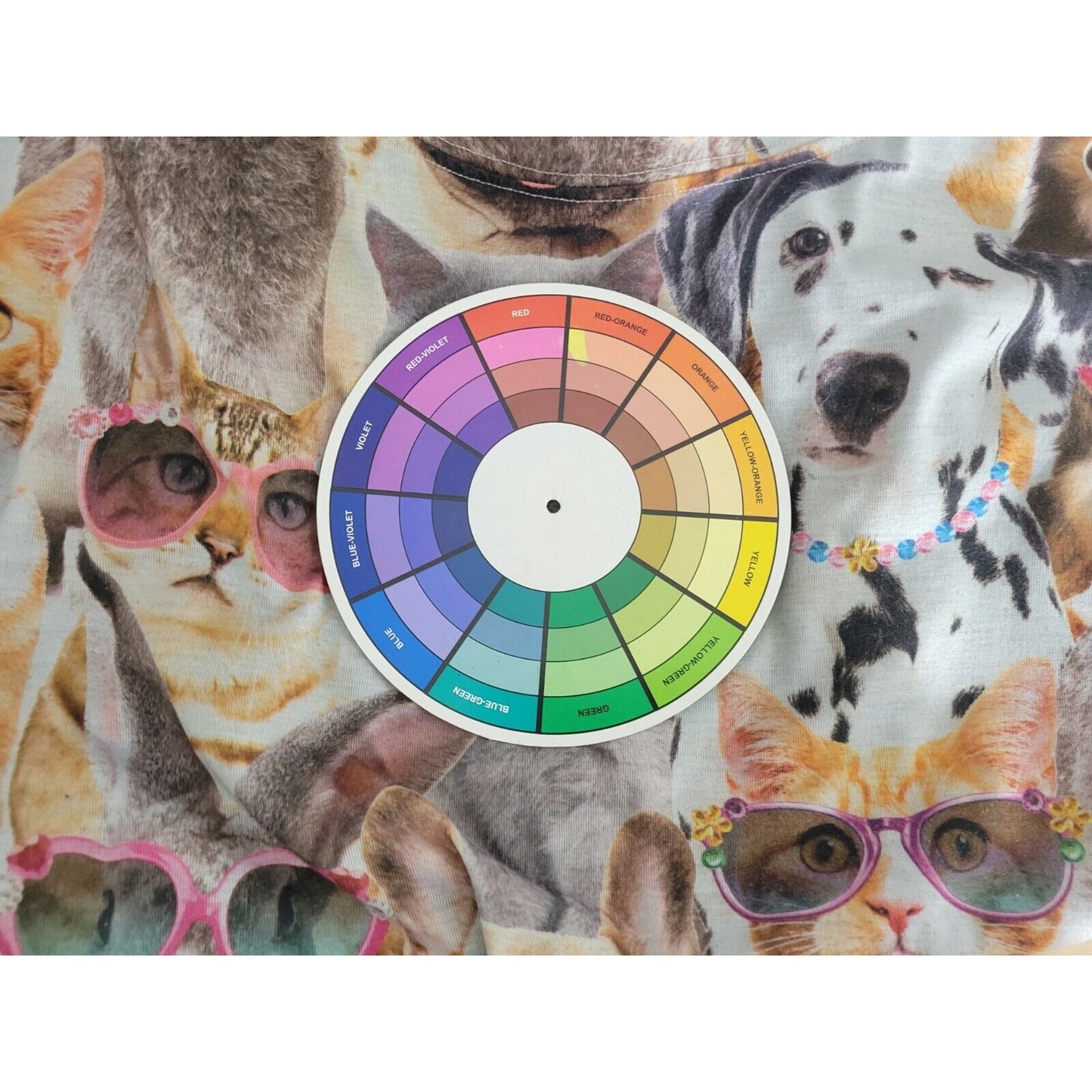 Secret Treasures Womens Pajamas 2X 3X Top Short Sleeve Cats Dogs Polyester Gray