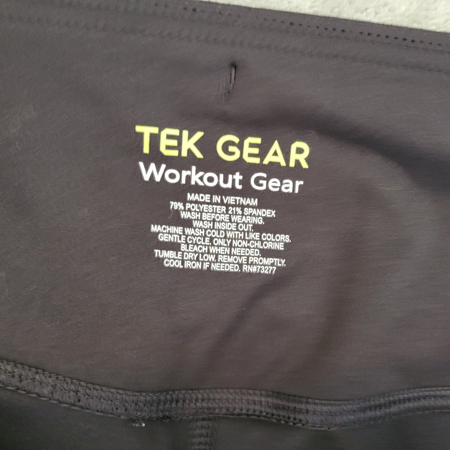 Tek Gear Workout Womens Shorts 1X Pull On Athletic Black Lightweight Poly Blend