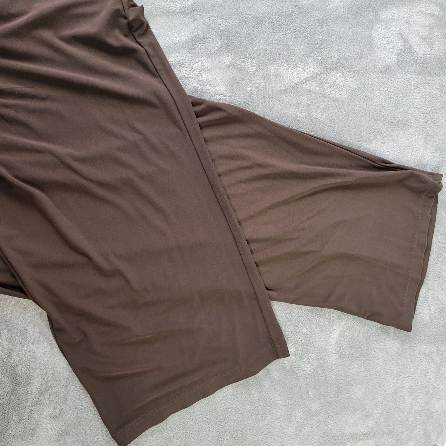 Jessica London Womens Pants 2XWT Plus Tall Pull On Brown Poly Blend Office Comfy