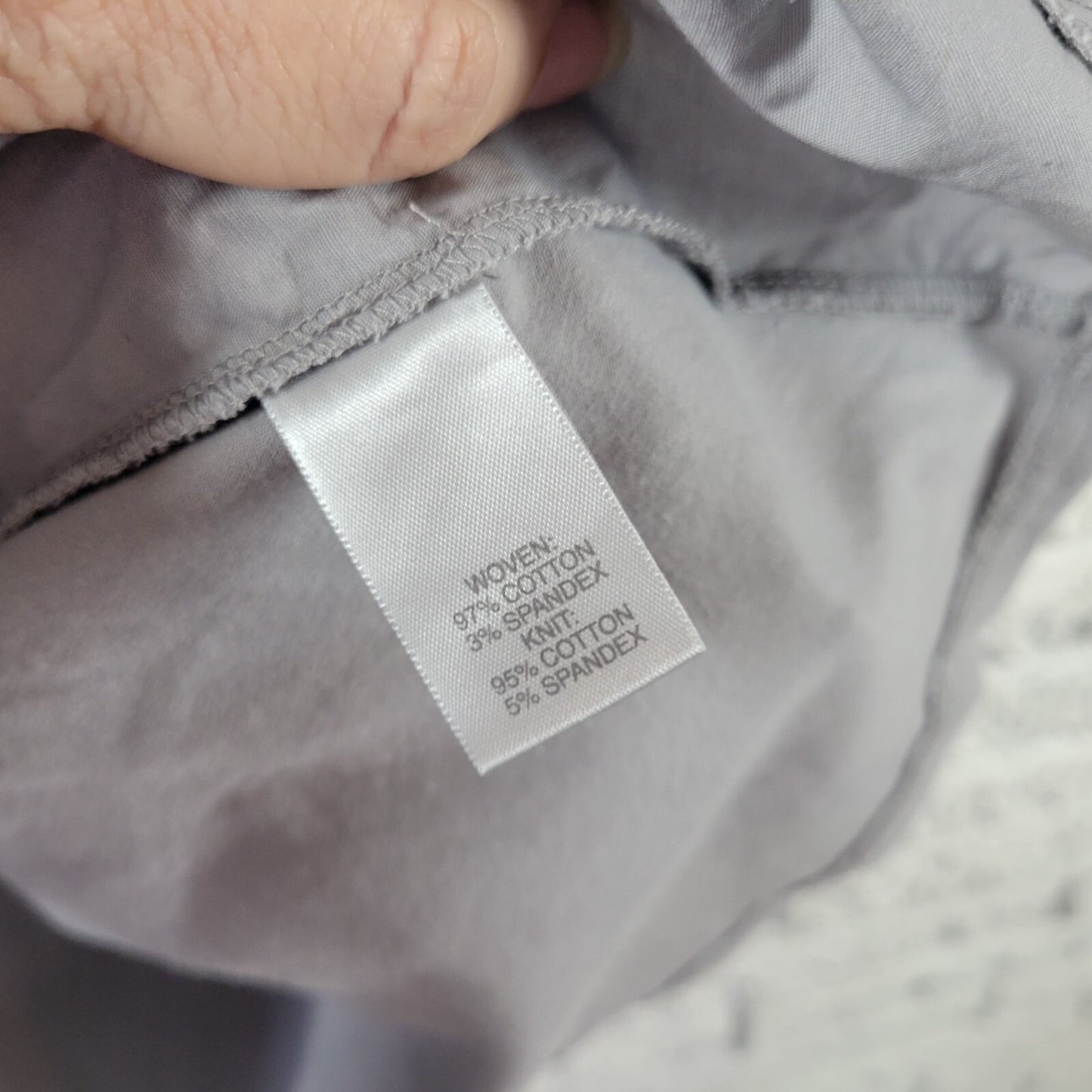 Avenue Easy Shirt Womens Top 30 32 Plus Long Sleeve Gray Pockets Collar Comfy