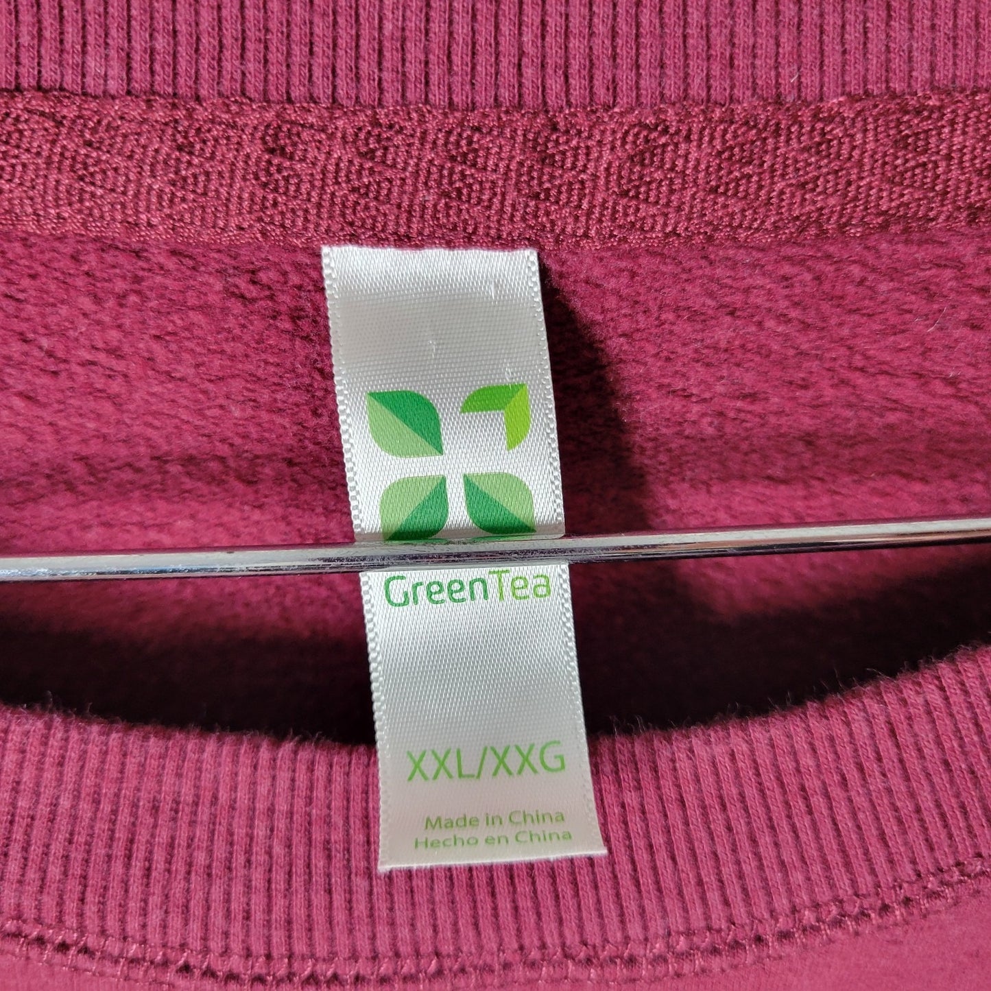 Wine OClock Womens Sweatshirt XXL Burgundy Long Sleeve Cotton Blend Activewear