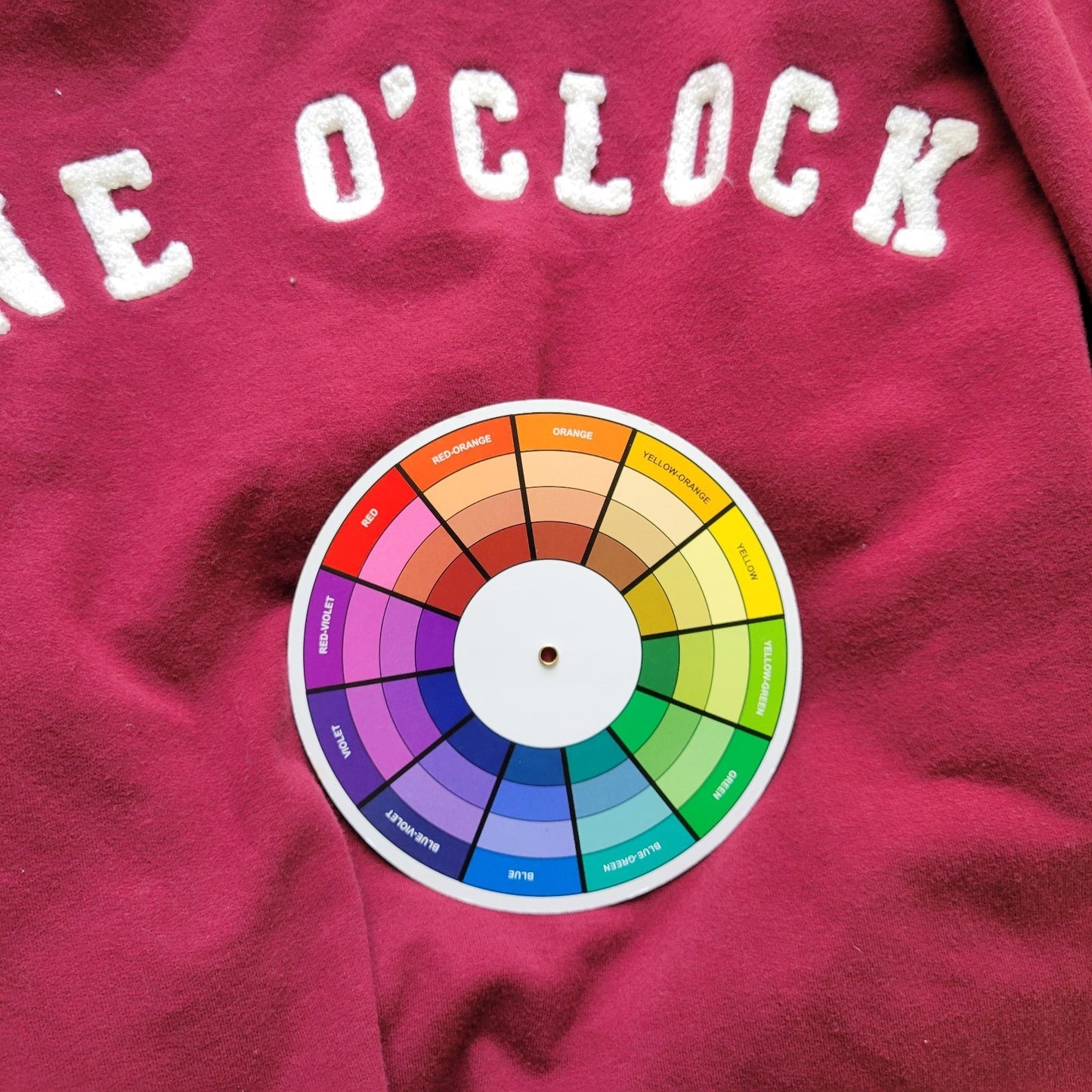 Wine OClock Womens Sweatshirt XXL Burgundy Long Sleeve Cotton Blend Activewear