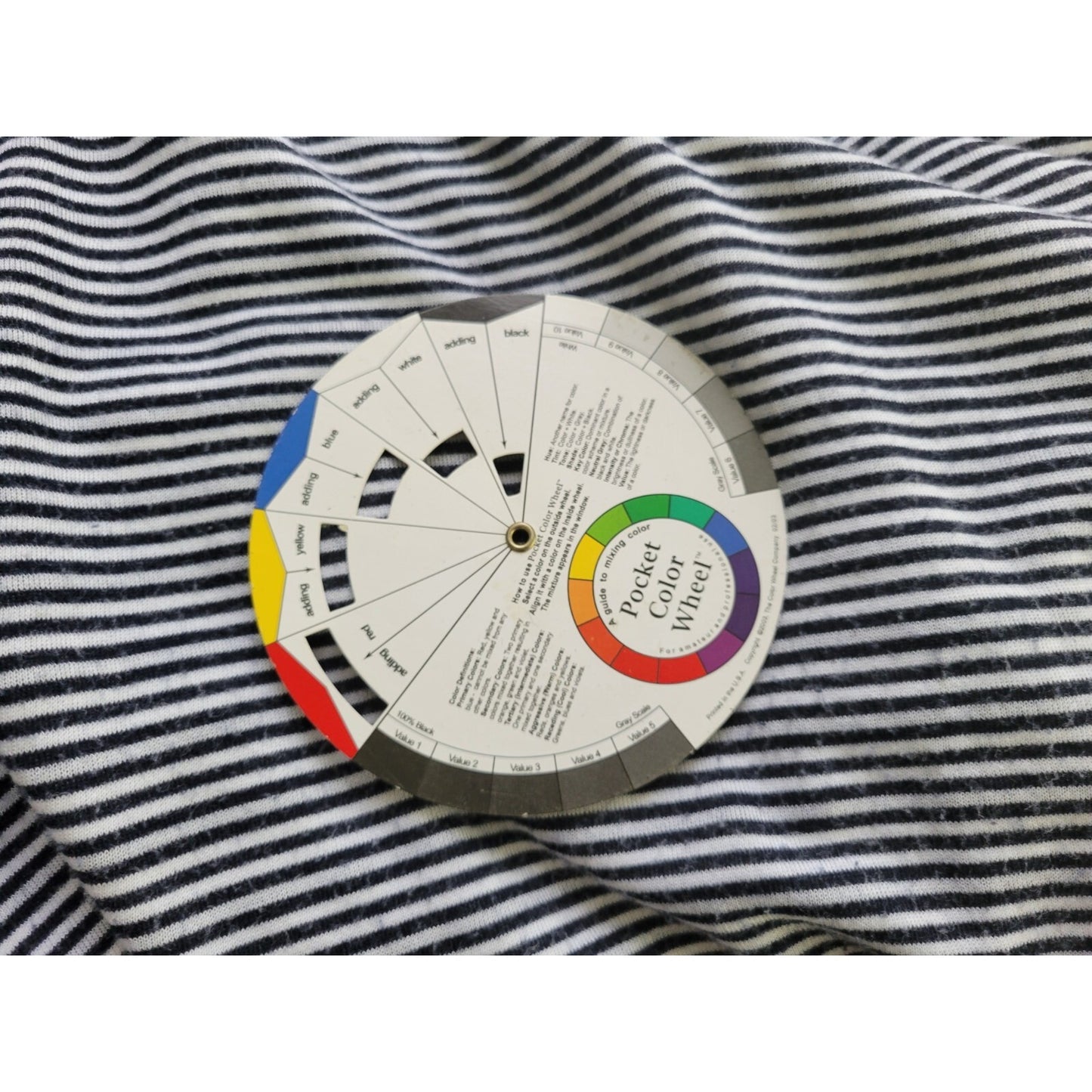 Chicos Weekends Womens Top XL Plus Knit 3/4 Sleeve Pockets Casual Black Stripe