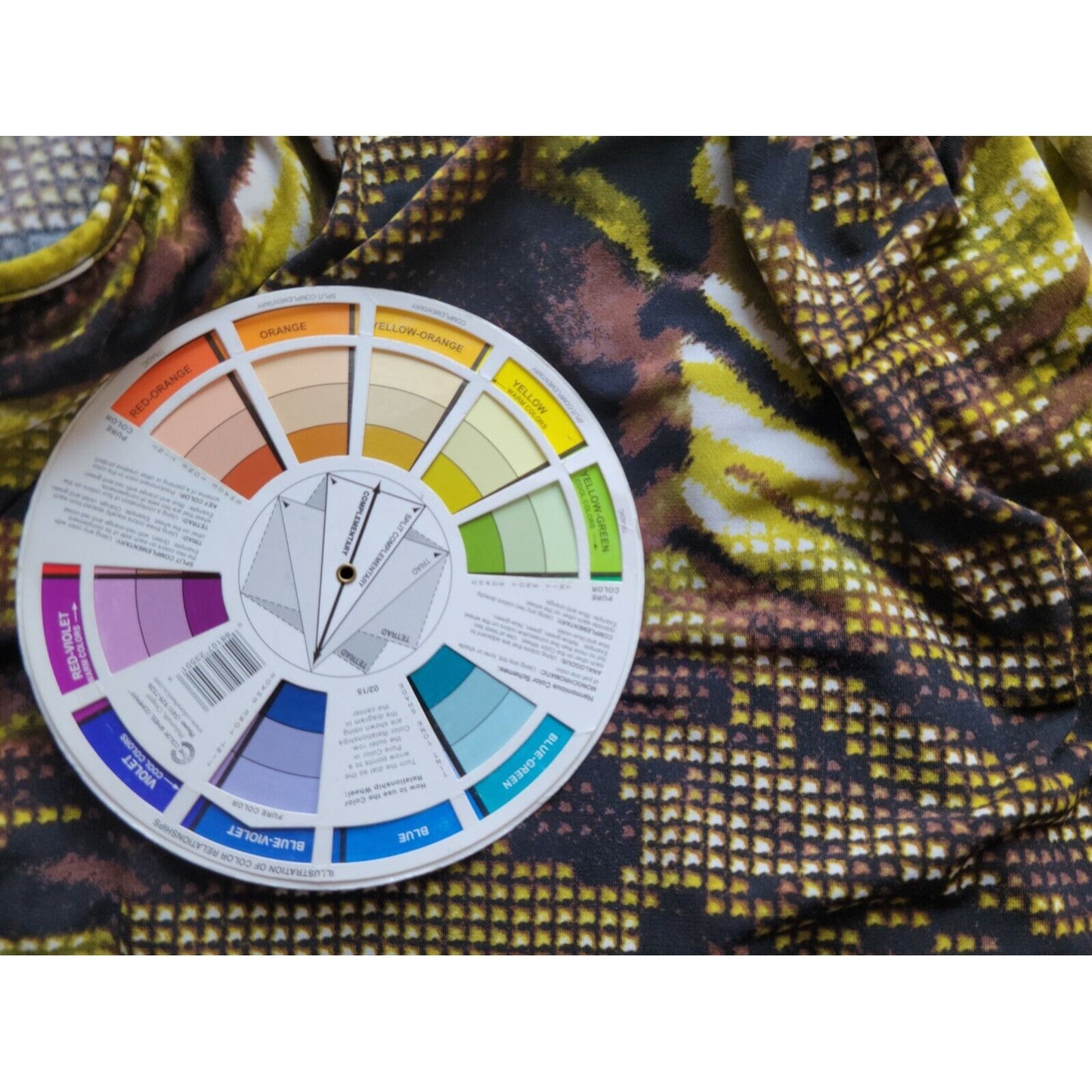 Worthington Women Top 1X Plus Cap Short Sleeve Pullover Brown Geometric Office