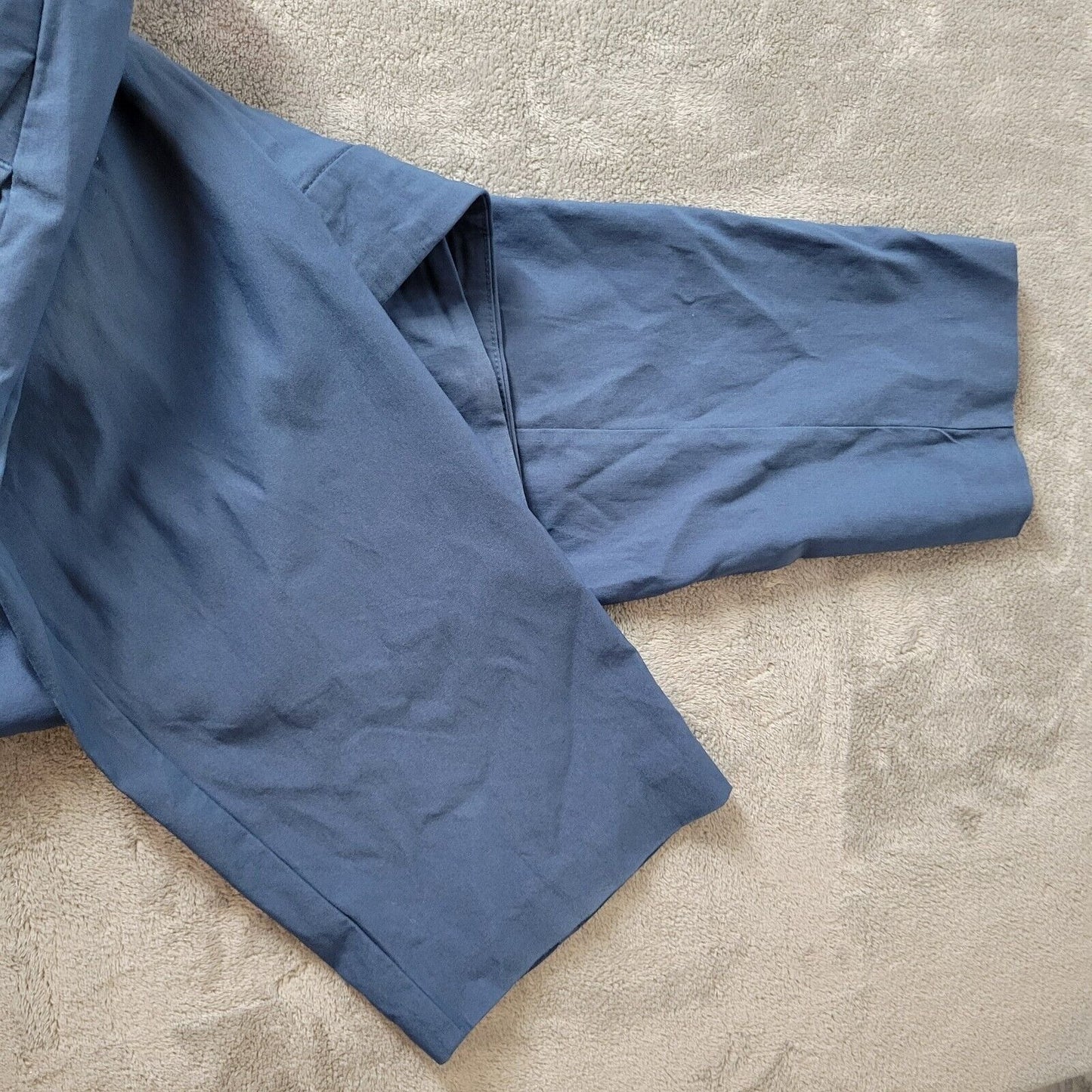 Worthington Womens Pants 18 Plus Straight Leg Cornflower Blue Office Zip Fly