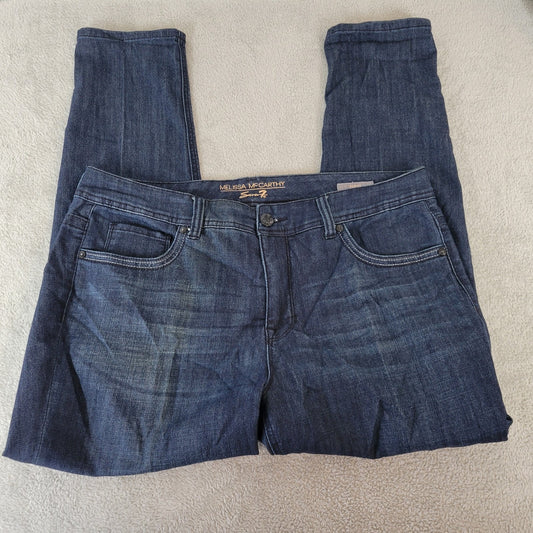 Seven 7 Melissa McCarthy Womens Jeans 18 Skinny Slimming Silhouette Dark Blue
