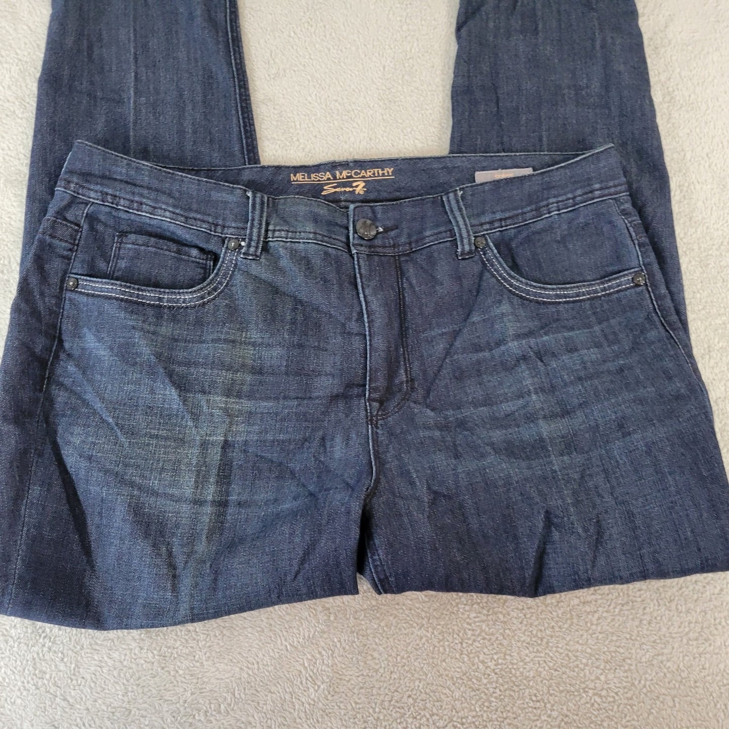 Seven 7 Melissa McCarthy Womens Jeans 18 Skinny Slimming Silhouette Dark Blue