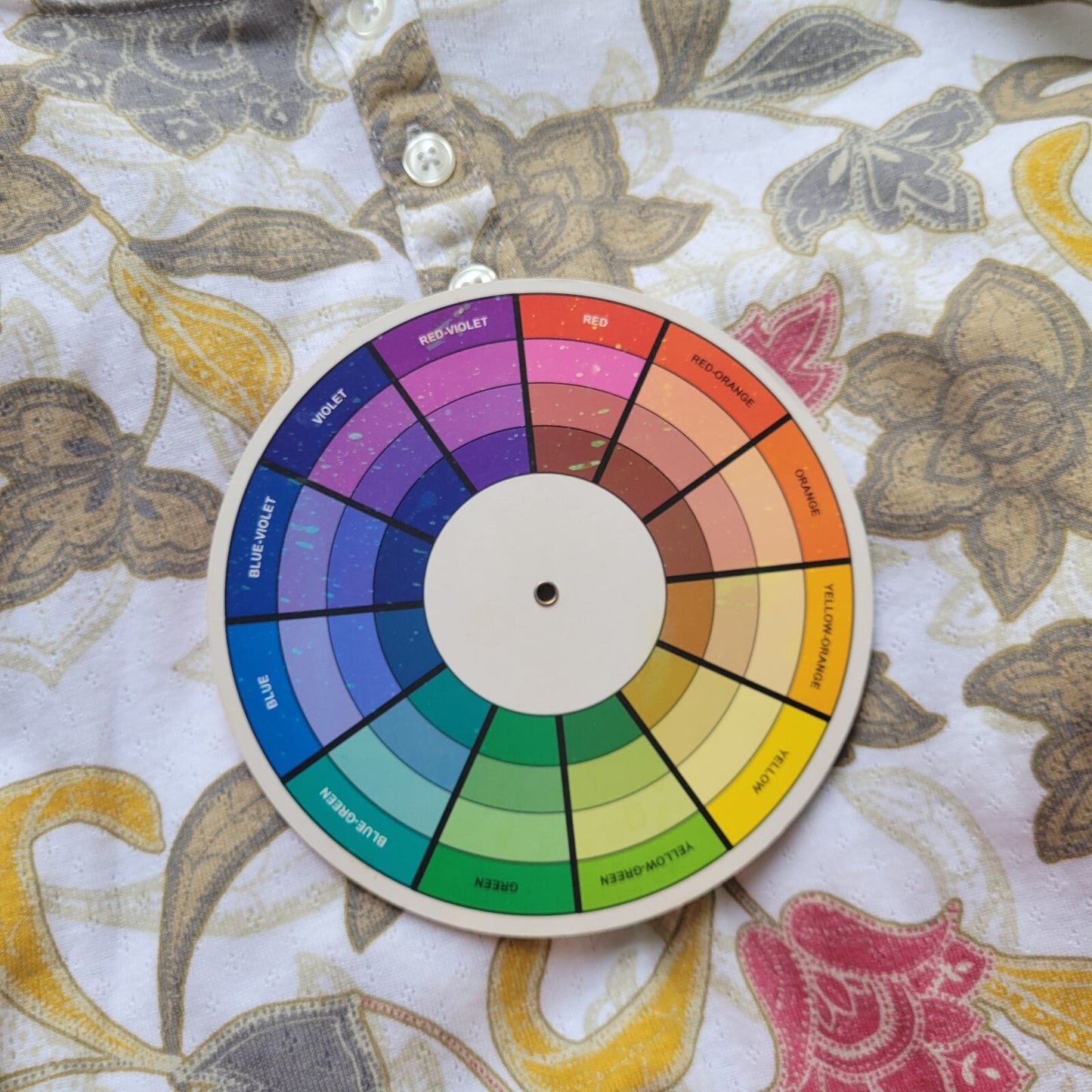 Laura Scott Womens Top 2X Knit 3/4 Sleeve Green Red Floral Cotton Blend Casual