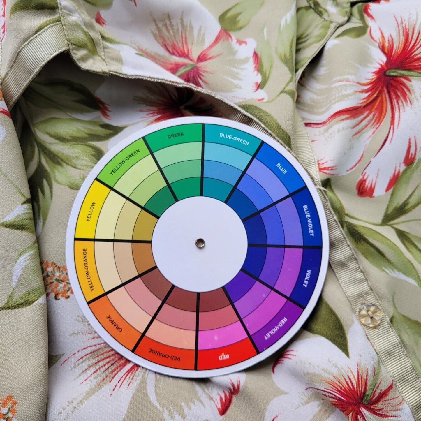 Judith Hart Womens Top 20W Short Sleeve Button Up Green Red Floral Lightweight