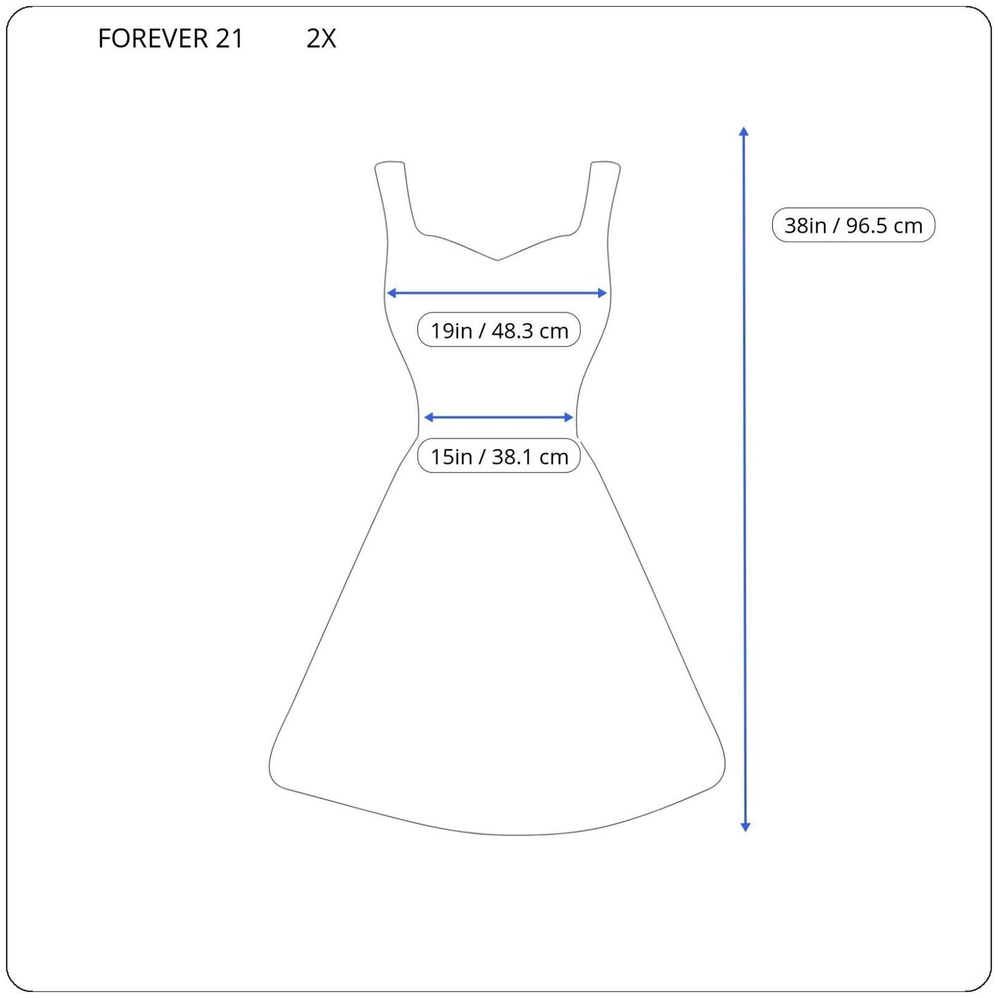 Forever 21 Womens Dress 2X Tank Mini Fit Flare Black Pullover Casual Poly Blend