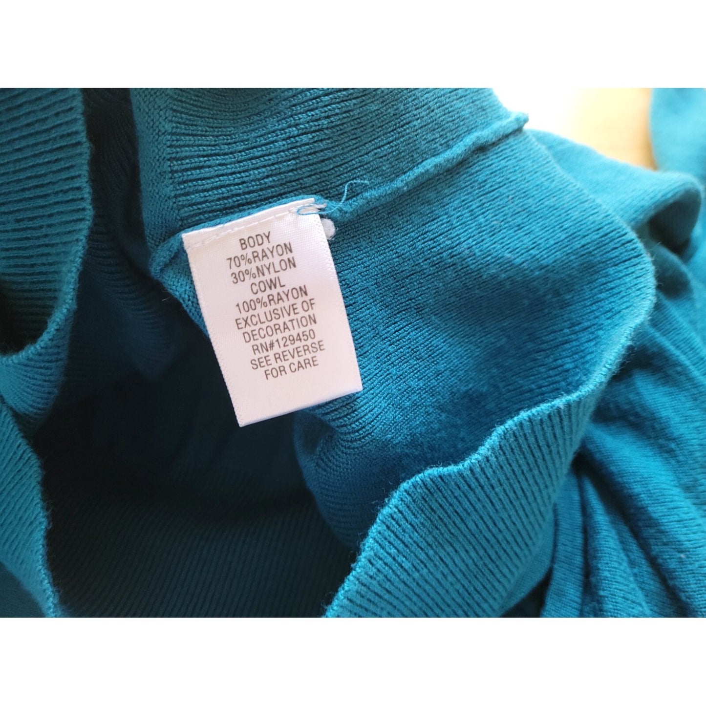 Apt 9 Women Sweater 2X Plus Long Sleeve Pullover Beaded Lightweight Blue Office