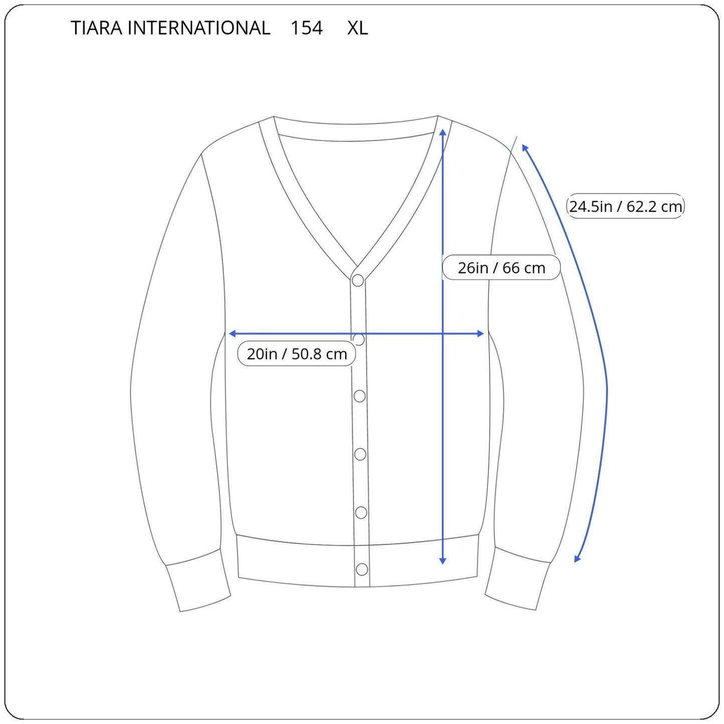 Tiara International Womens Sweaater XL Cardigan Blue Geometric Pockets Casual