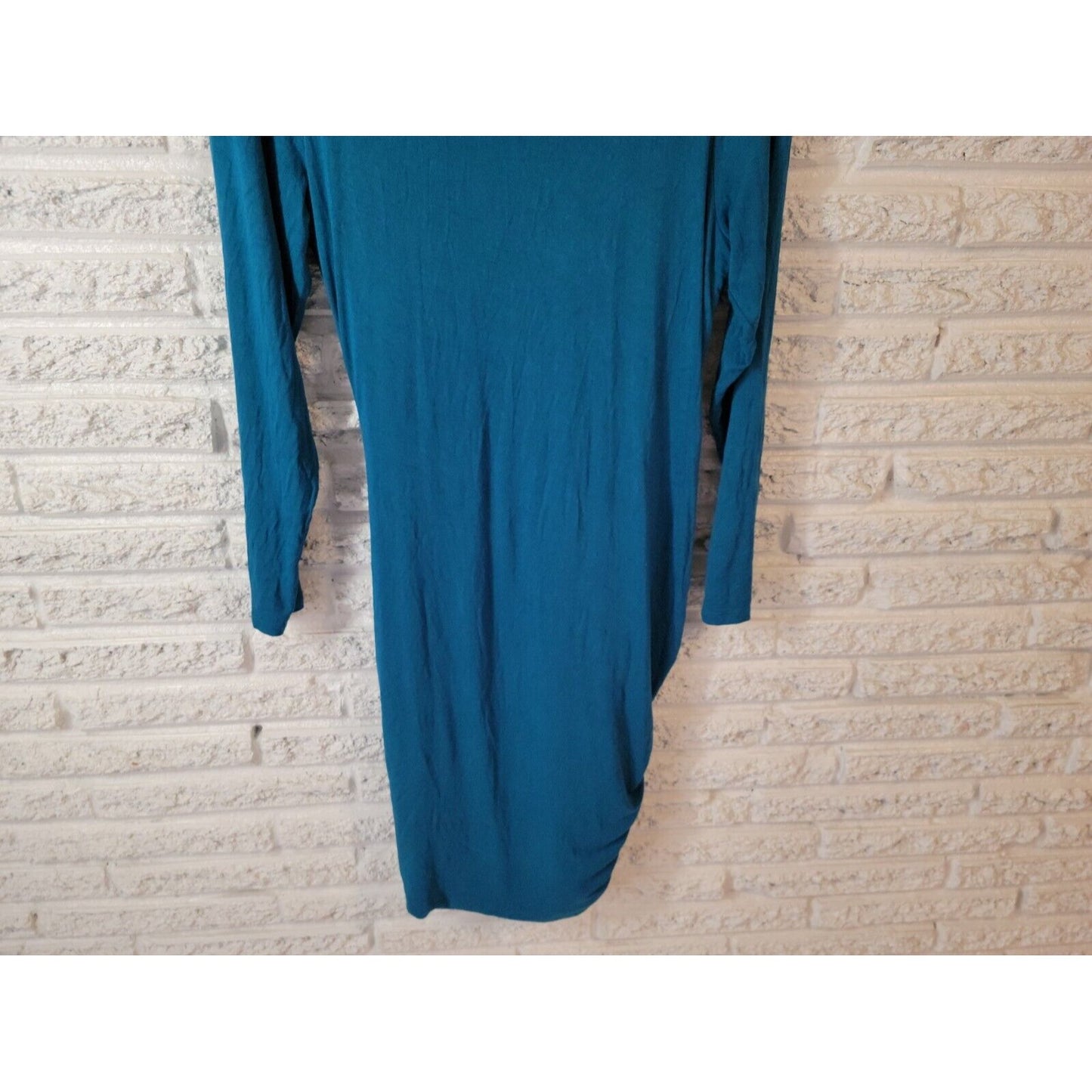 Venus Womens Dress Extra Large Bodycon Long Sleeve Blue Pullover Party Office