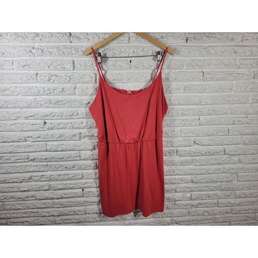 Old Navy Women Dress XXL Plus Slip Sheath Mini Adjustable Spaghetti Strap Pink