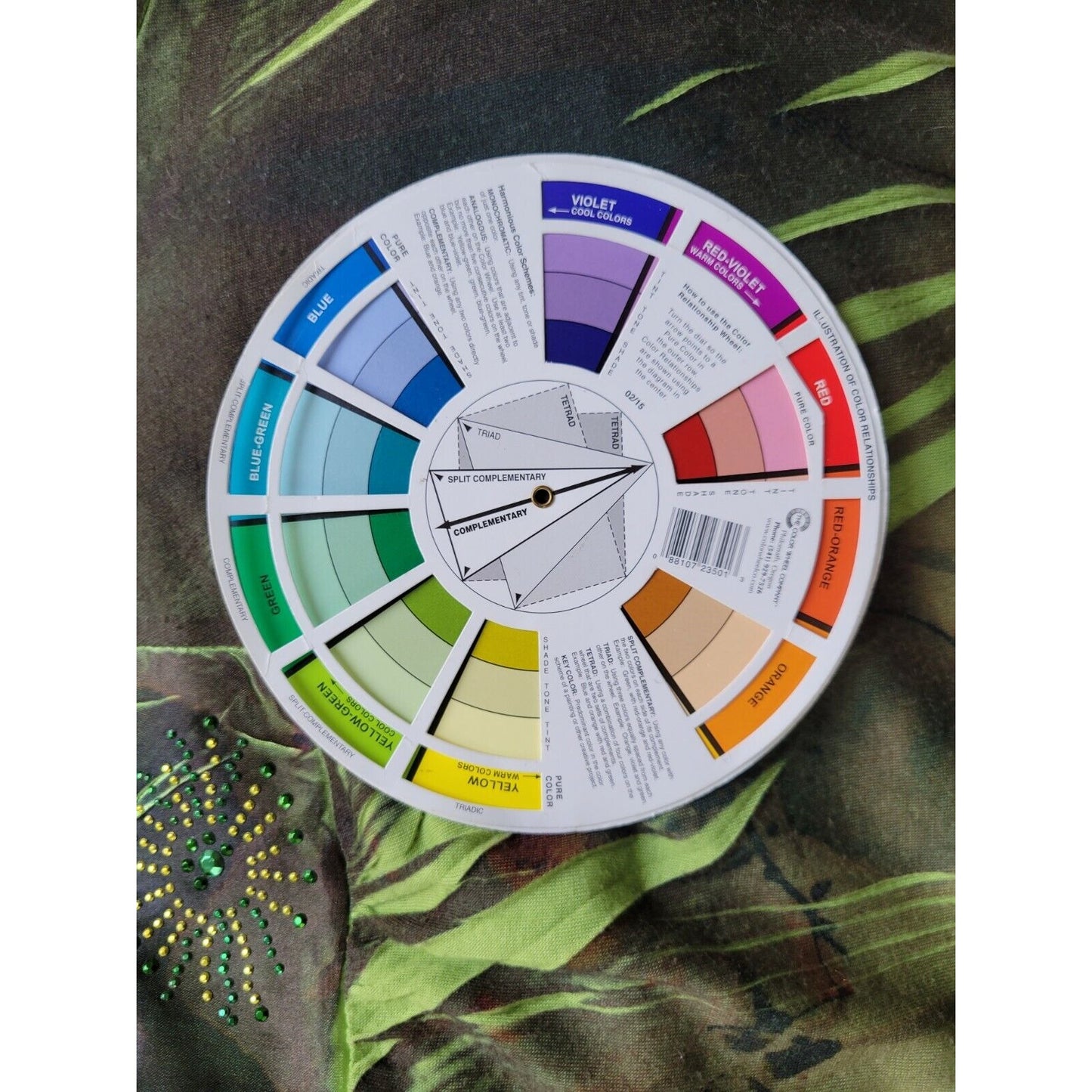 BLEU Womens Top 2X Plus 3/4 Sleeves Green Geometric Sublimation Studded Casual